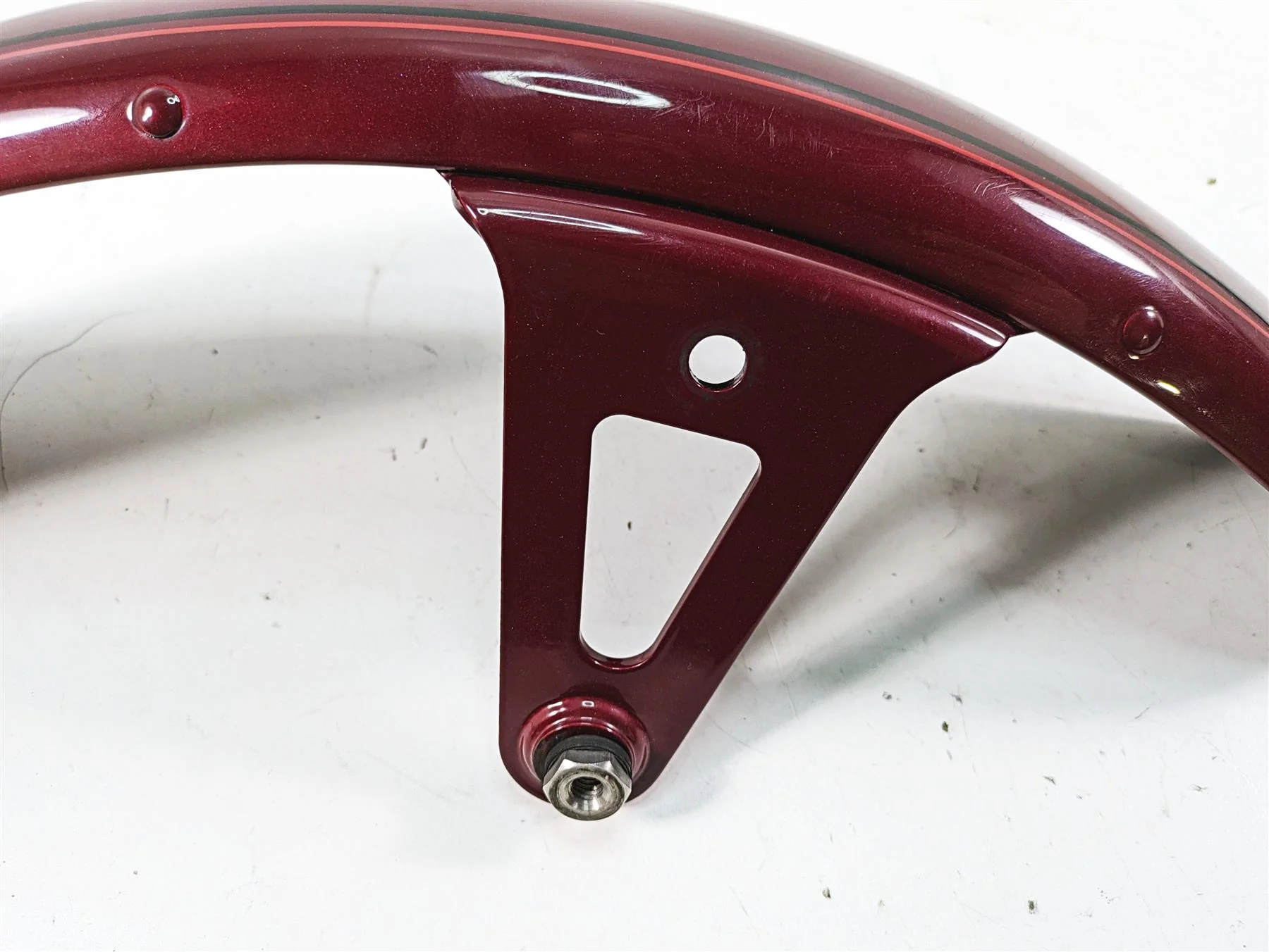 2006 Harley Softail FXSTSI Springer Front Fender Brandywine Sunglow 59176-96A - Image 9