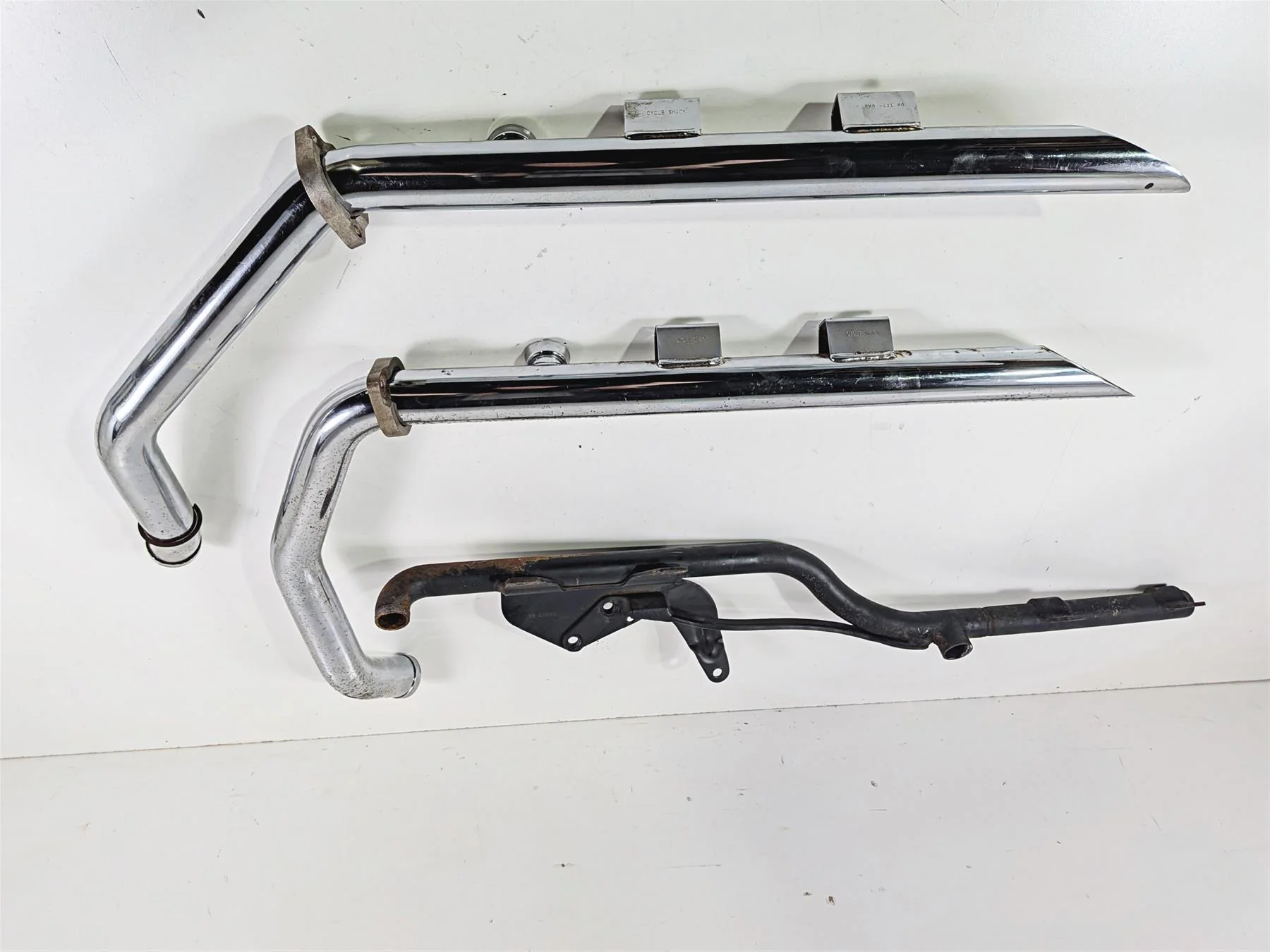 2006 Harley Sportster XL1200 C Cycle Shack Drag Pipe Exhaust System PHD-131 - Image 6