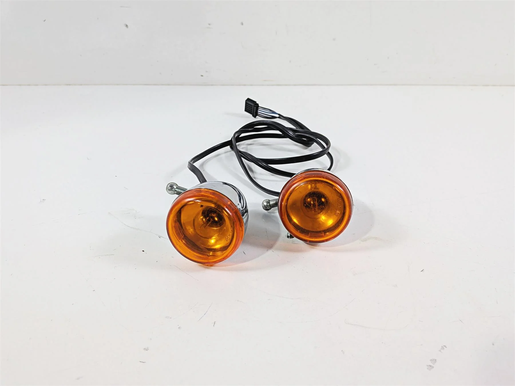 2006 Harley Sportster XL883 Low Front Turn Signal Blinker Set Chrome 68972-00 - Image 6