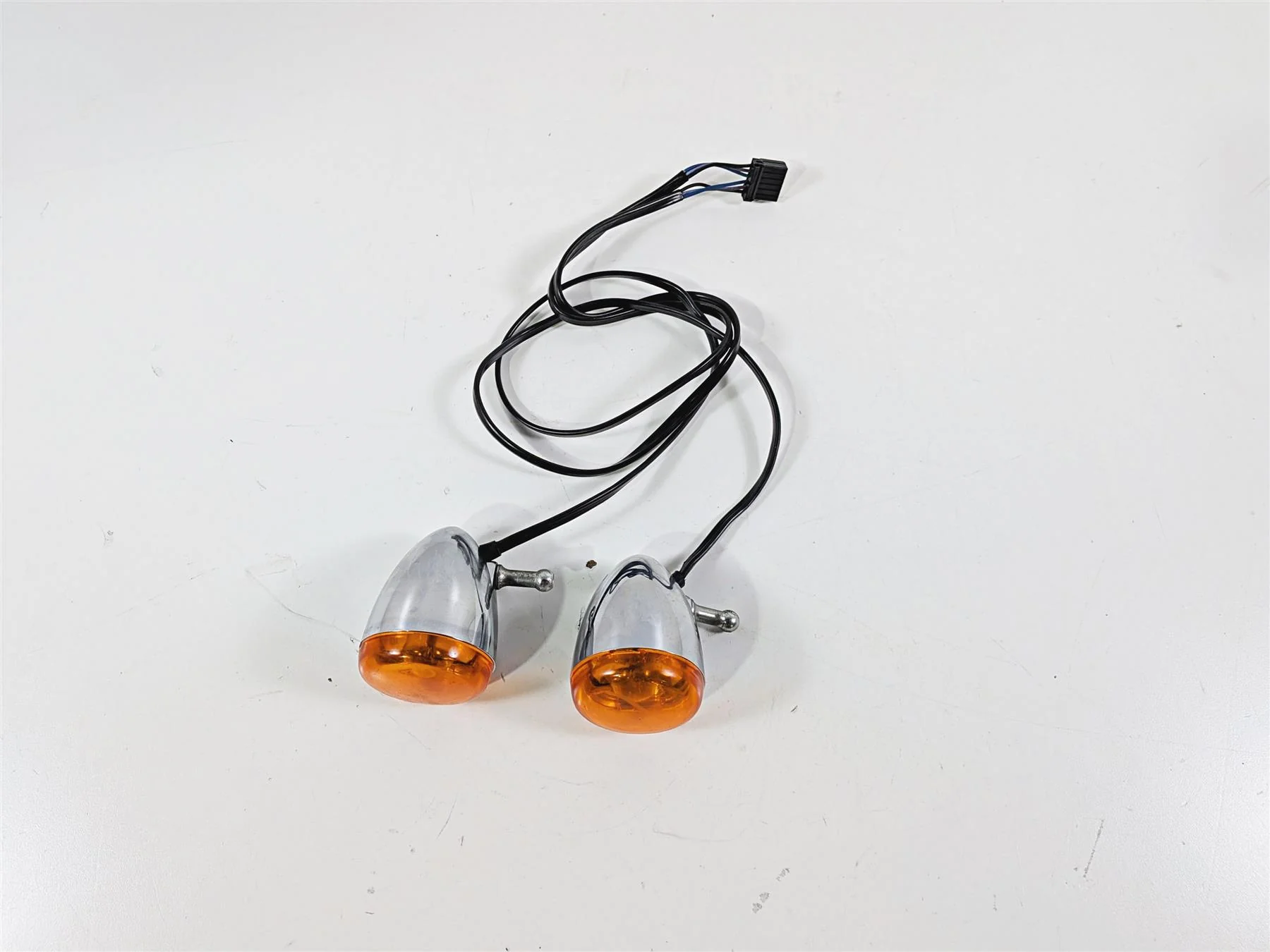 2006 Harley Sportster XL883 Low Front Turn Signal Blinker Set Chrome 68972-00 - Image 7