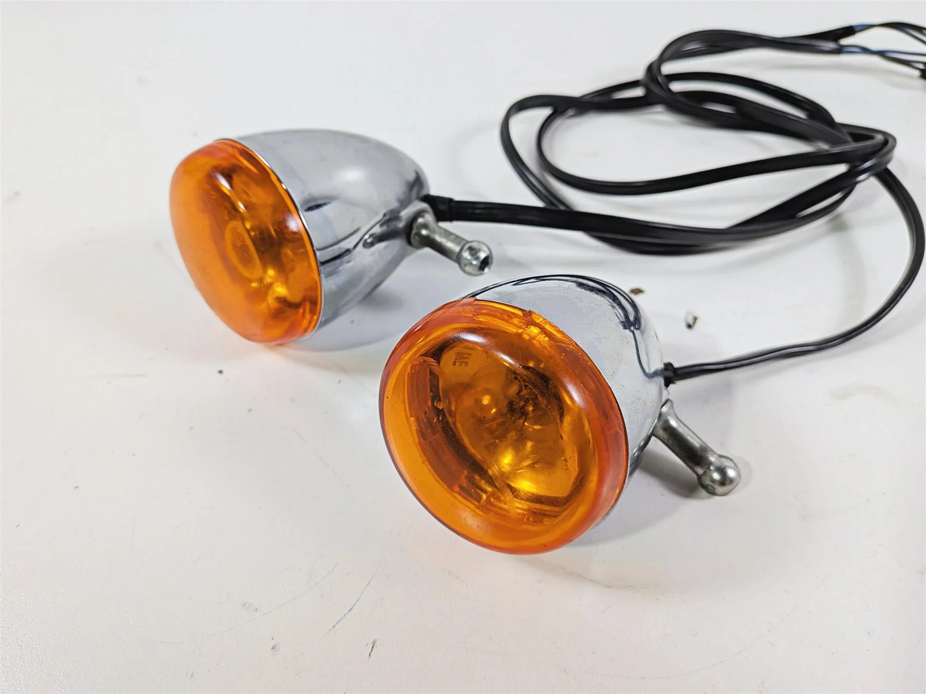 2006 Harley Sportster XL883 Low Front Turn Signal Blinker Set Chrome 68972-00 - Image 8