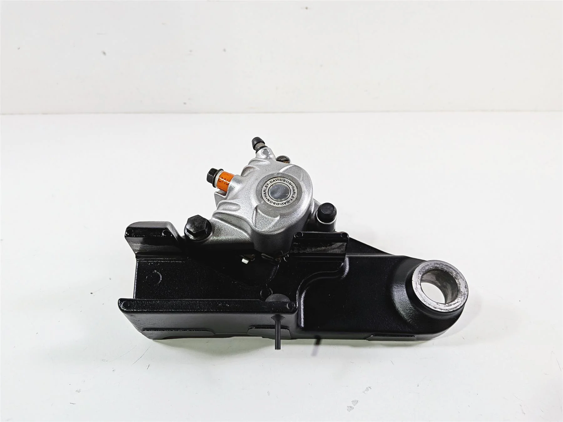 2006 Harley Sportster XL883 Low Rear Brake Caliper & Mount 40968-05A - Image 2