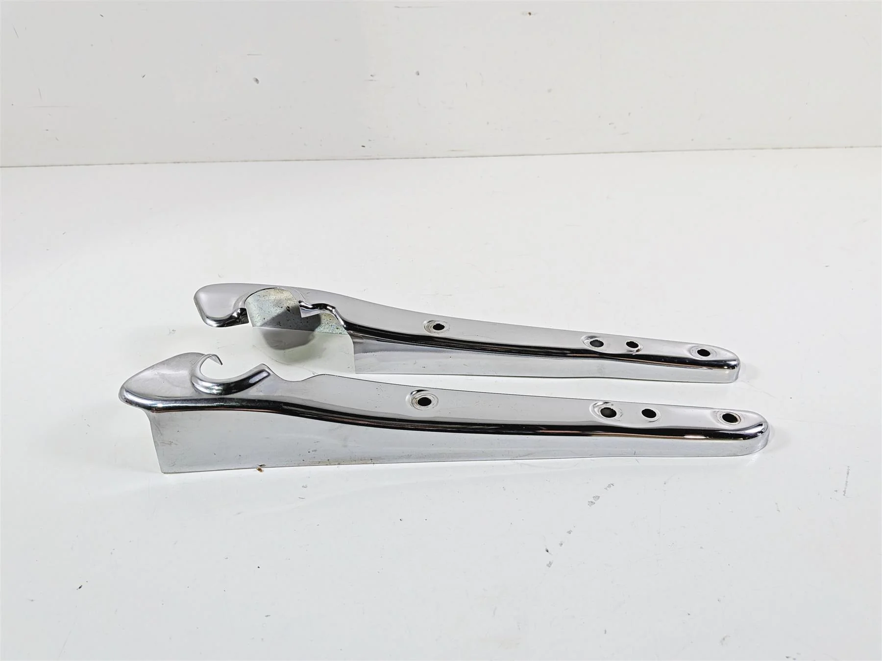 2006 Harley Sportster XL883 Low Rear Chrome Braces Covers 59902-04 59903-04 - Image 2