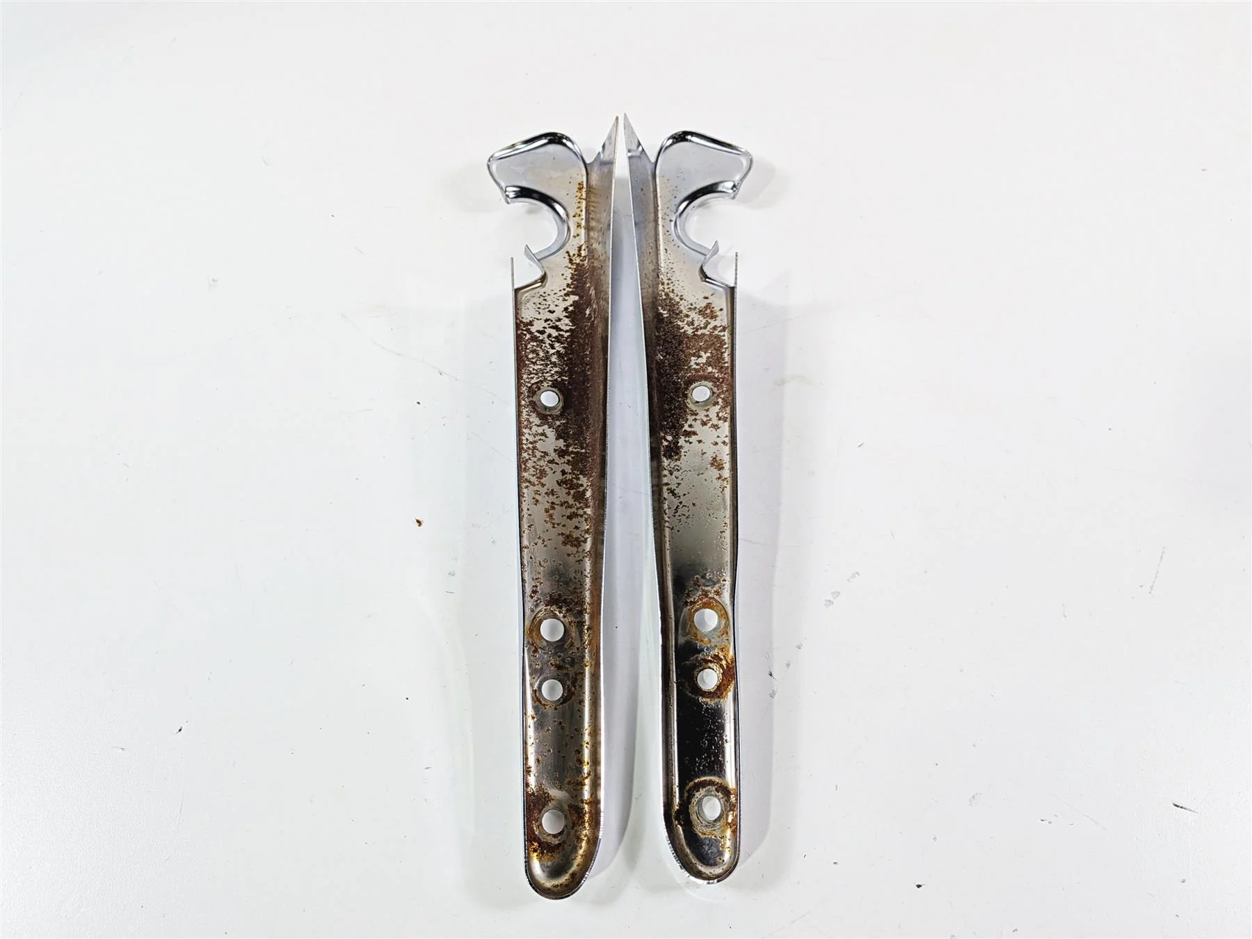 2006 Harley Sportster XL883 Low Rear Chrome Braces Covers 59902-04 59903-04 - Image 6