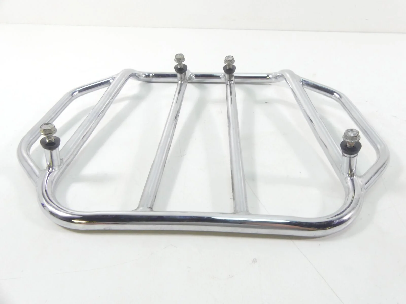 2006 Harley Touring FLHCU SE CVO Rear Chrome Luggage Rack Mounting 79125-06 - Image 5