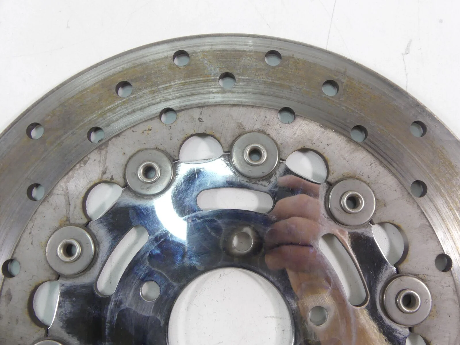 2006 Harley Touring FLHtCU SE CVO Front Sunstar Brake Disc Rotor Set 44714-06 - Image 7