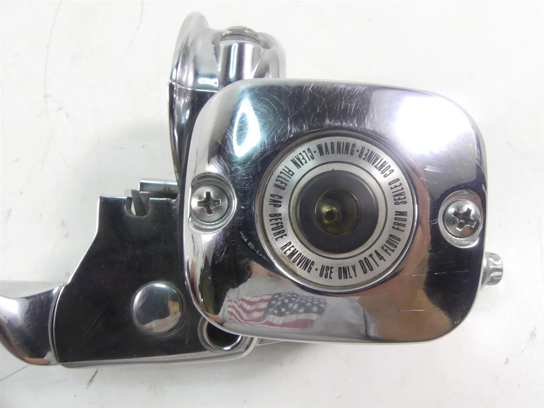 2006 Harley Touring FLHTCUI Electra Glide Chrome 11/16 Master Cylinder 41700738 - Image 5