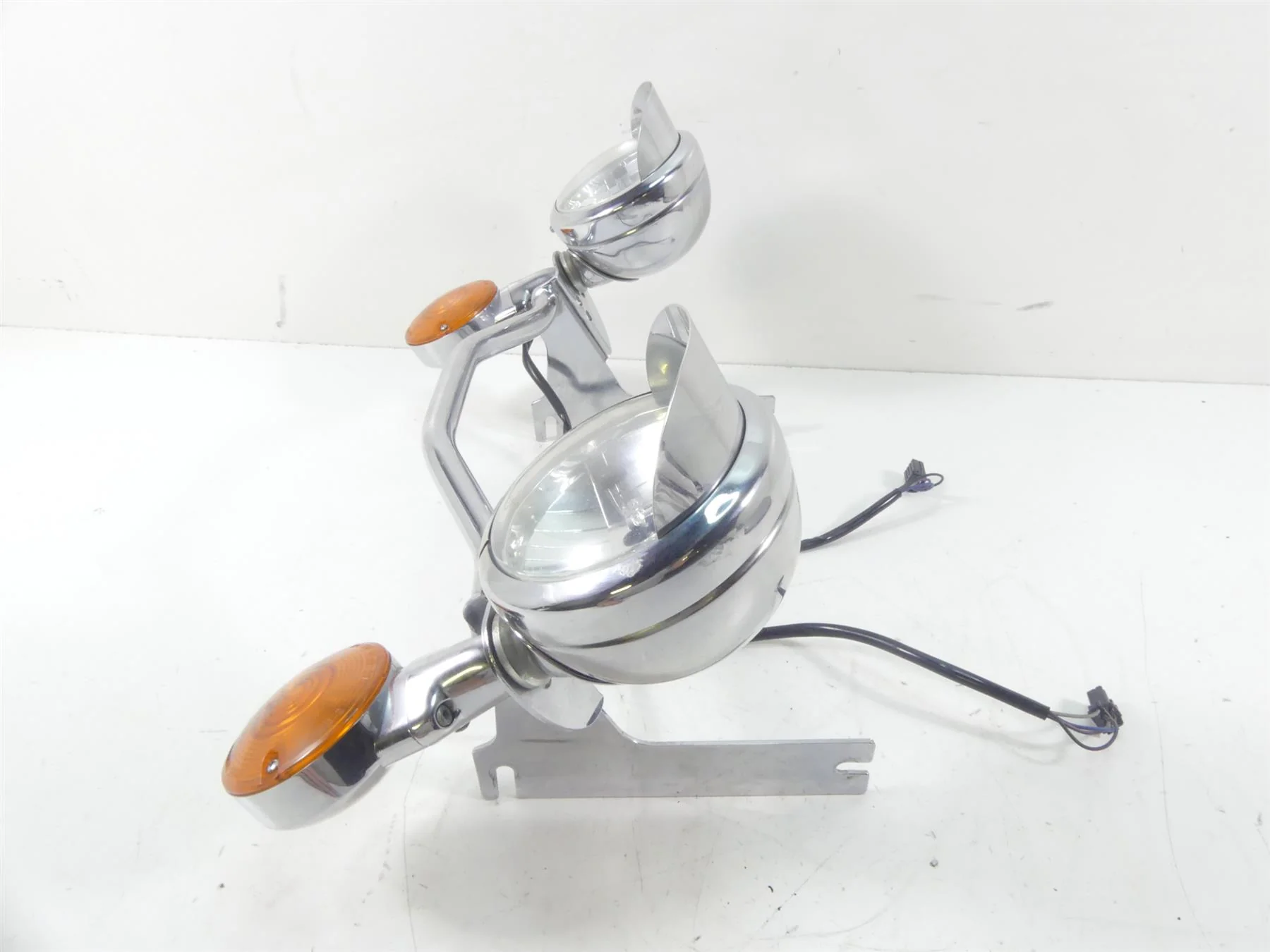 2006 Harley Touring FLHTCUI Electra Glide Front Spot Light Blinker Set 68712-94A - Image 2