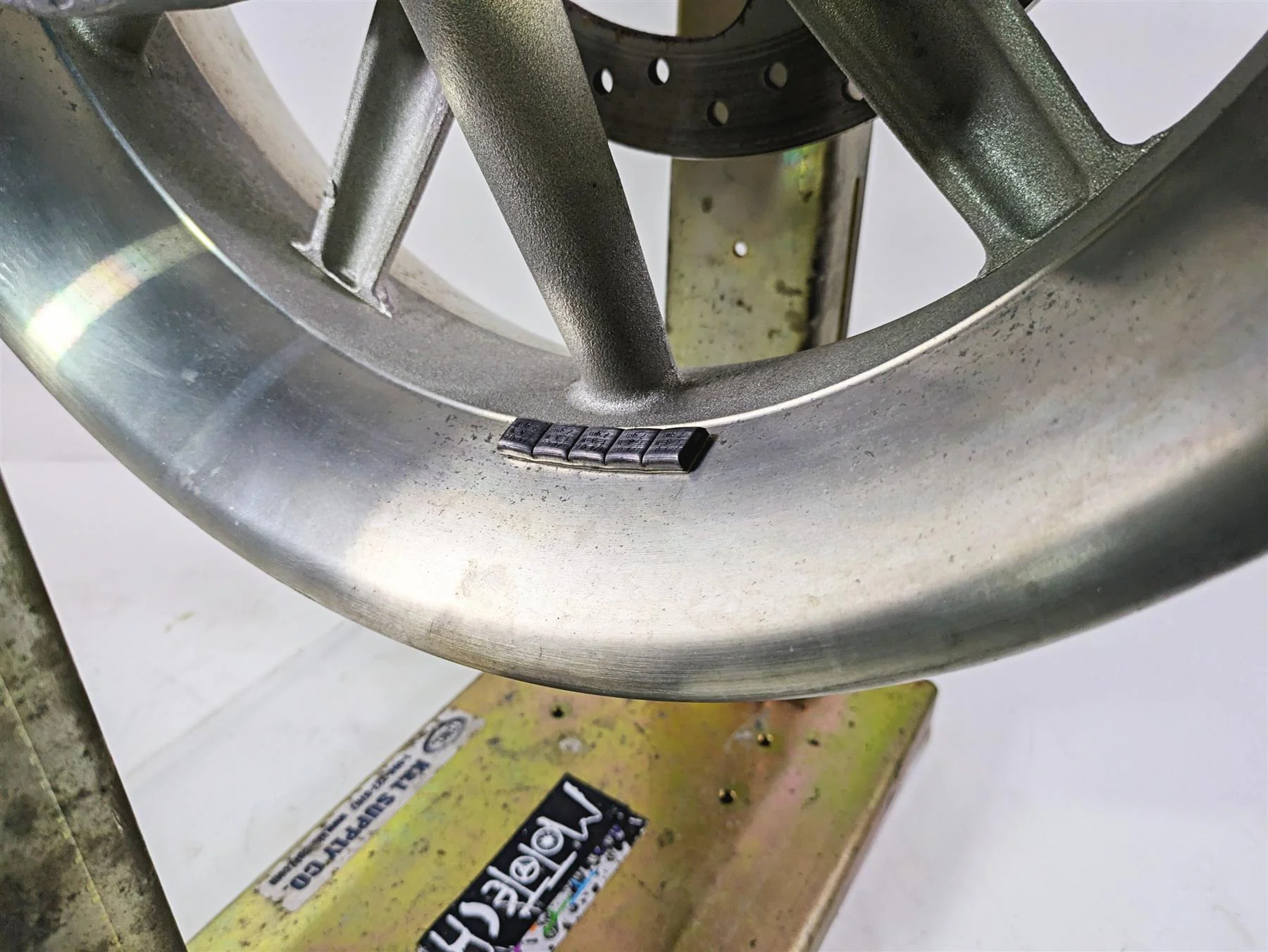 2006 Harley VRSCR Street V-Rod 10 Spoke Rear Wheel Rim 18x5.5 41225-05 - Image 9