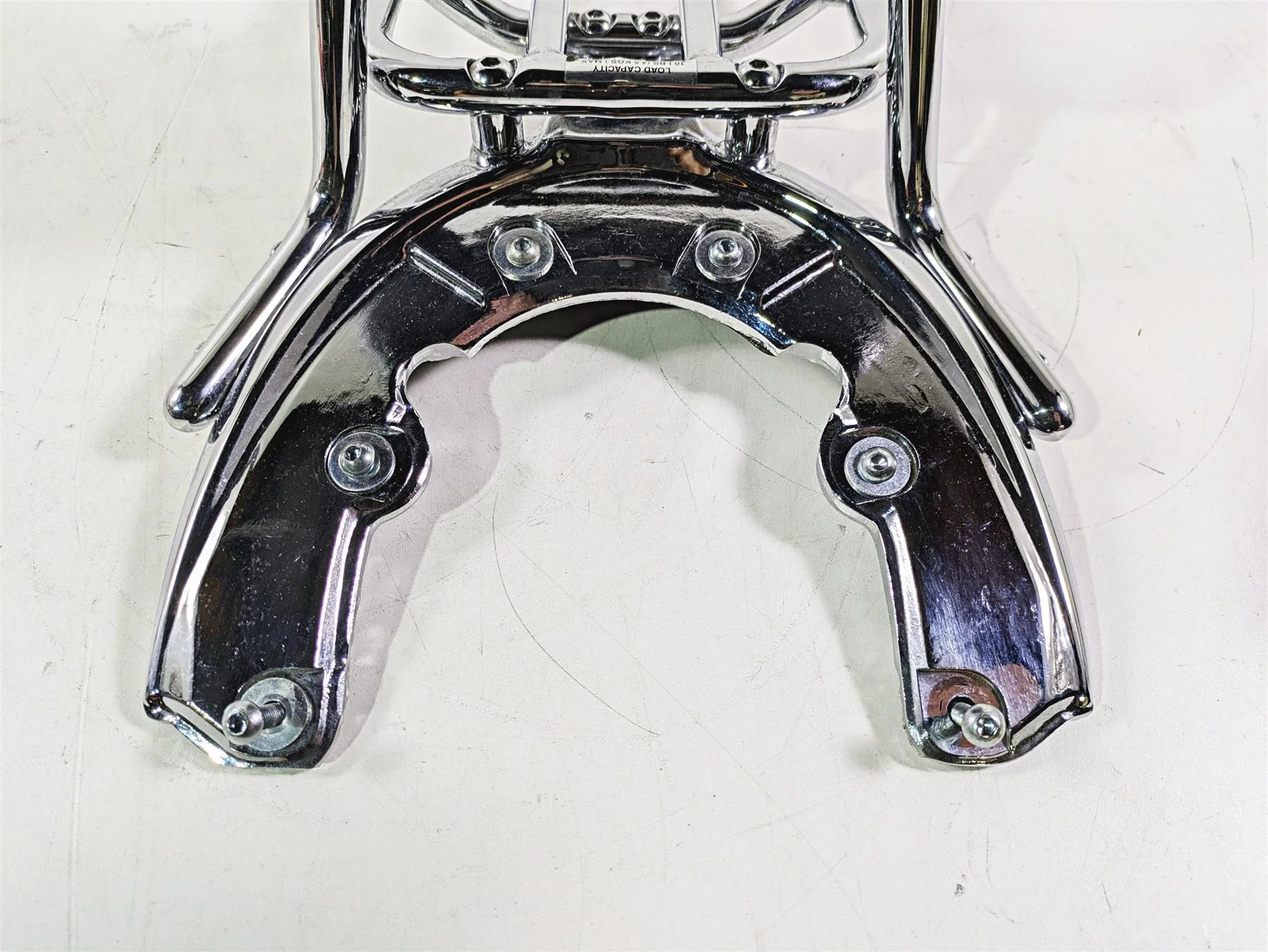 2006 Harley VRSCR Street V-Rod Chrome Sissy Bar Luggage Rack 51156-06 - Image 9