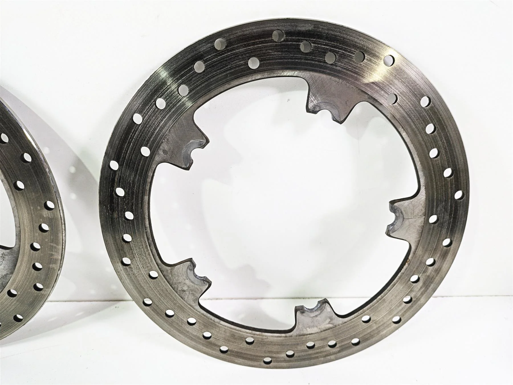 2006 Harley VRSCR Street V-Rod Front Brake Rotor Disc Set 44553-06A - Image 4