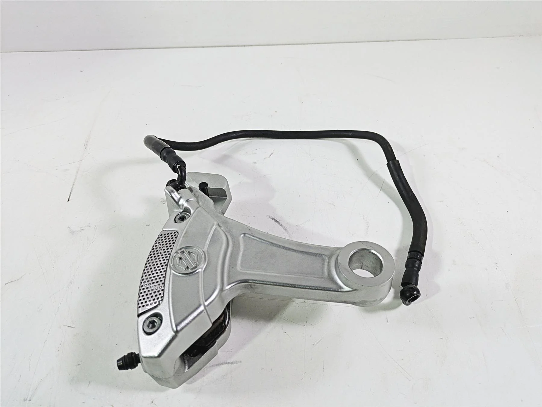 2006 Harley VRSCR Street V-Rod Rear Brake Caliper Silver 44557-06A - Image 4