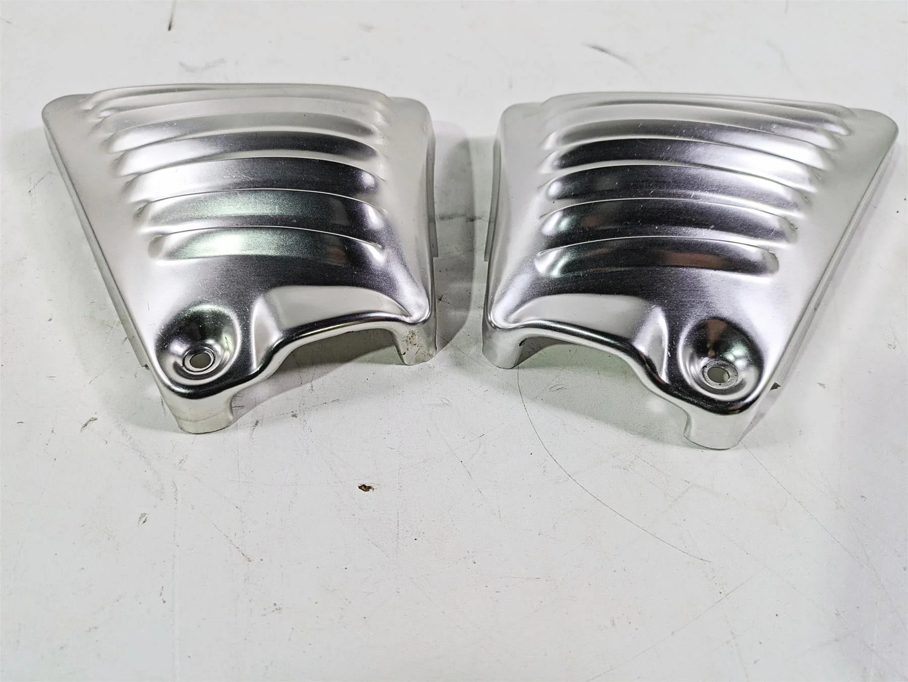 2006 Harley VRSCR Street V-Rod Silver Neck Cover fairing  Set 66155-03 66156-03 - Image 7