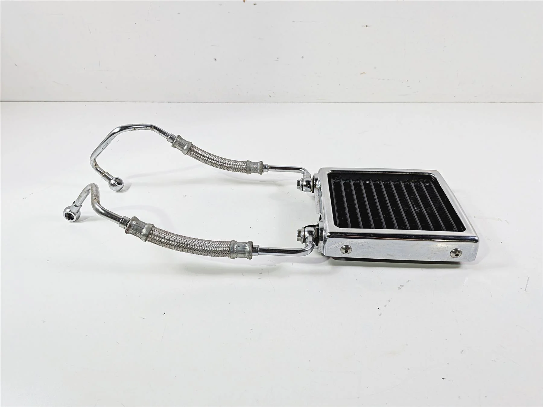 2006 Suzuki C90 VL1500T Boulevard Oil Cooler & Lines & Chrome Cover 16600-10F00 - Image 4