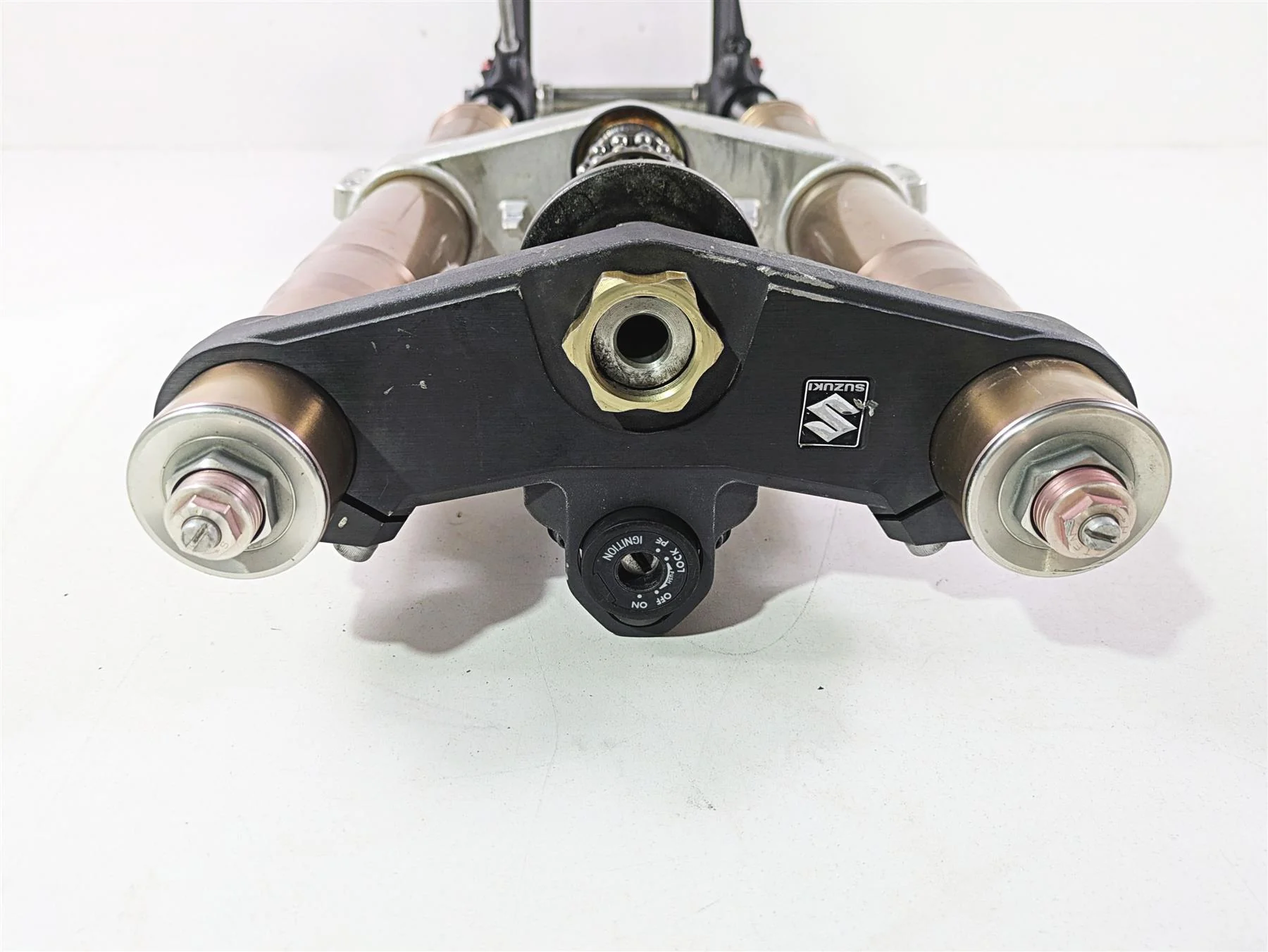 2006 Suzuki GSXR1000 K6 Straight Front Fork Triple Tree Damper Set 51103-41G20 - Image 6