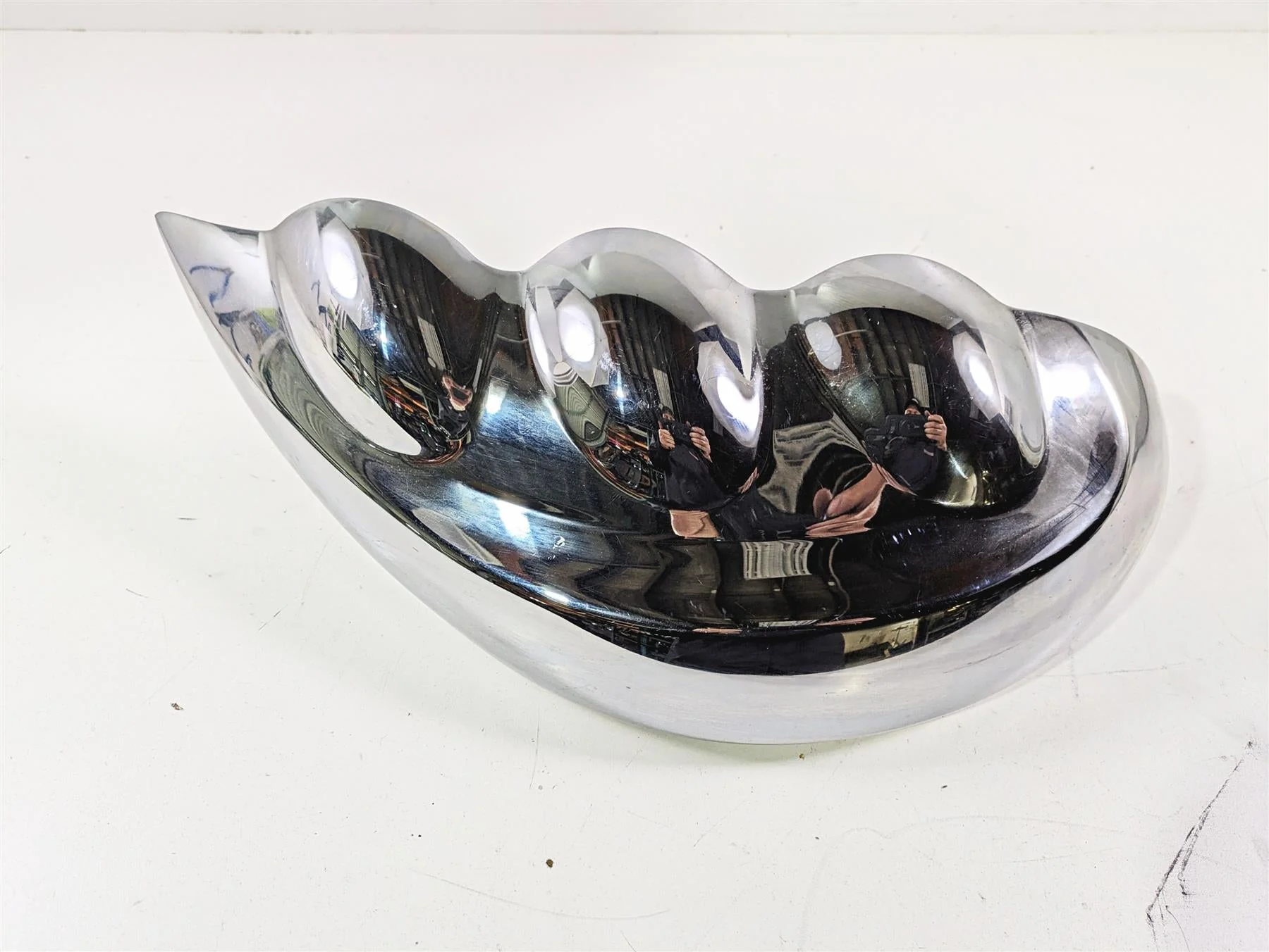 2006 Triumph Rocket 3 Air Inlet Side Chrome Cover Fairing T2202242 - Image 3