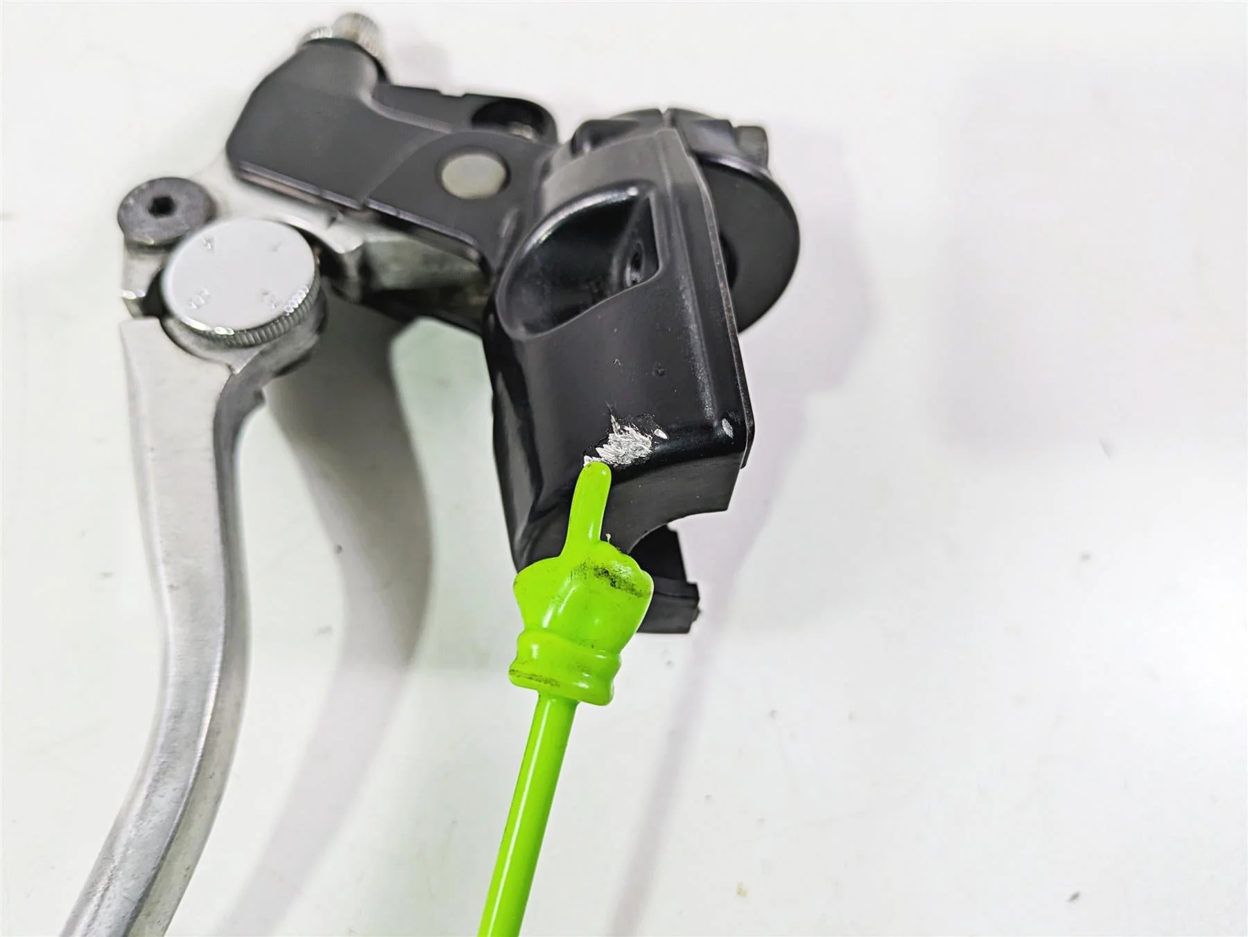 2006 Triumph Rocket 3 Clutch Perch Mount & Lever Small Rash T2043040 - Image 5