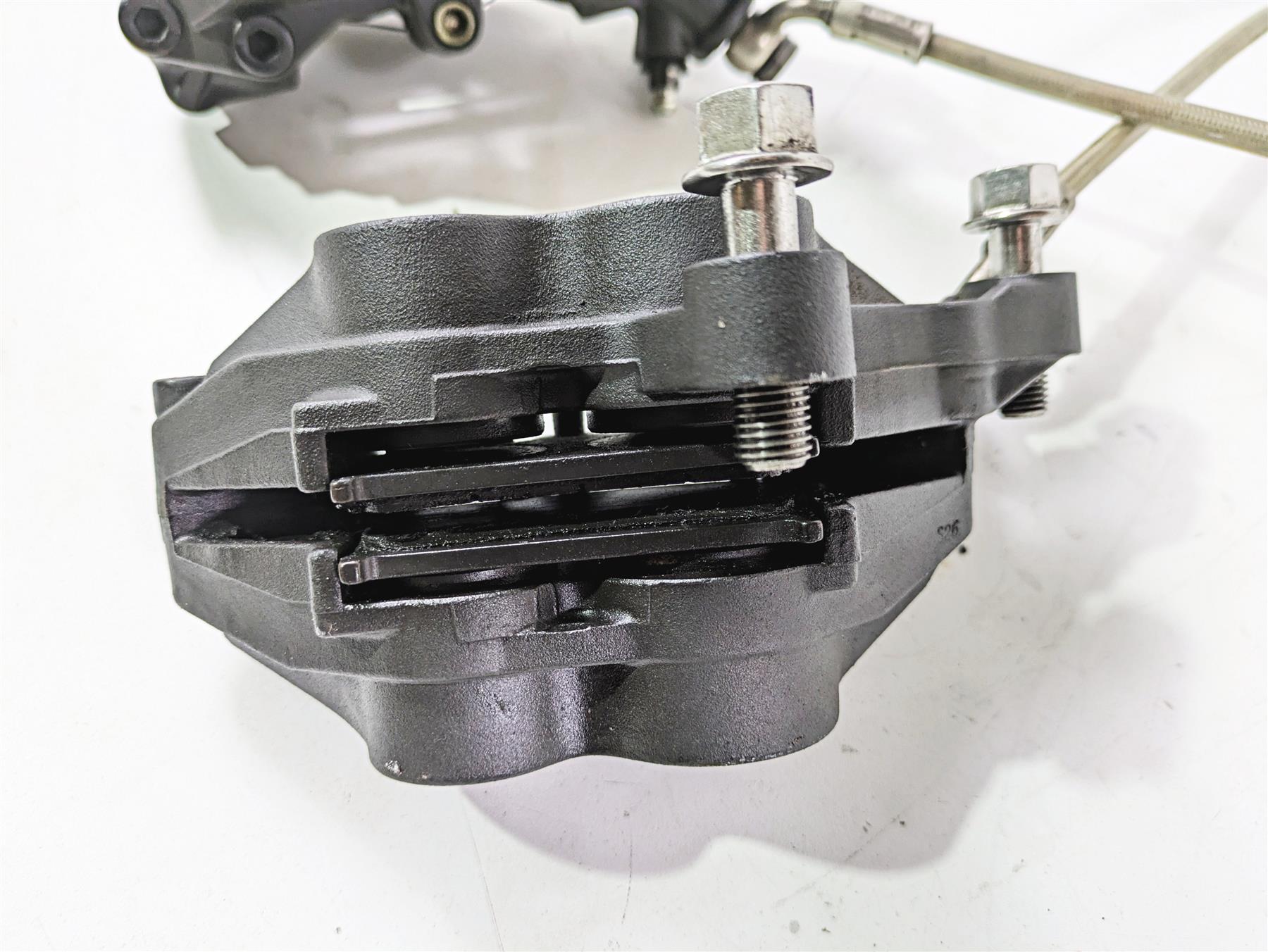 2006 Triumph Rocket 3 Front Brake Caliper Set & Lines T2020837 T2020388 - Image 8