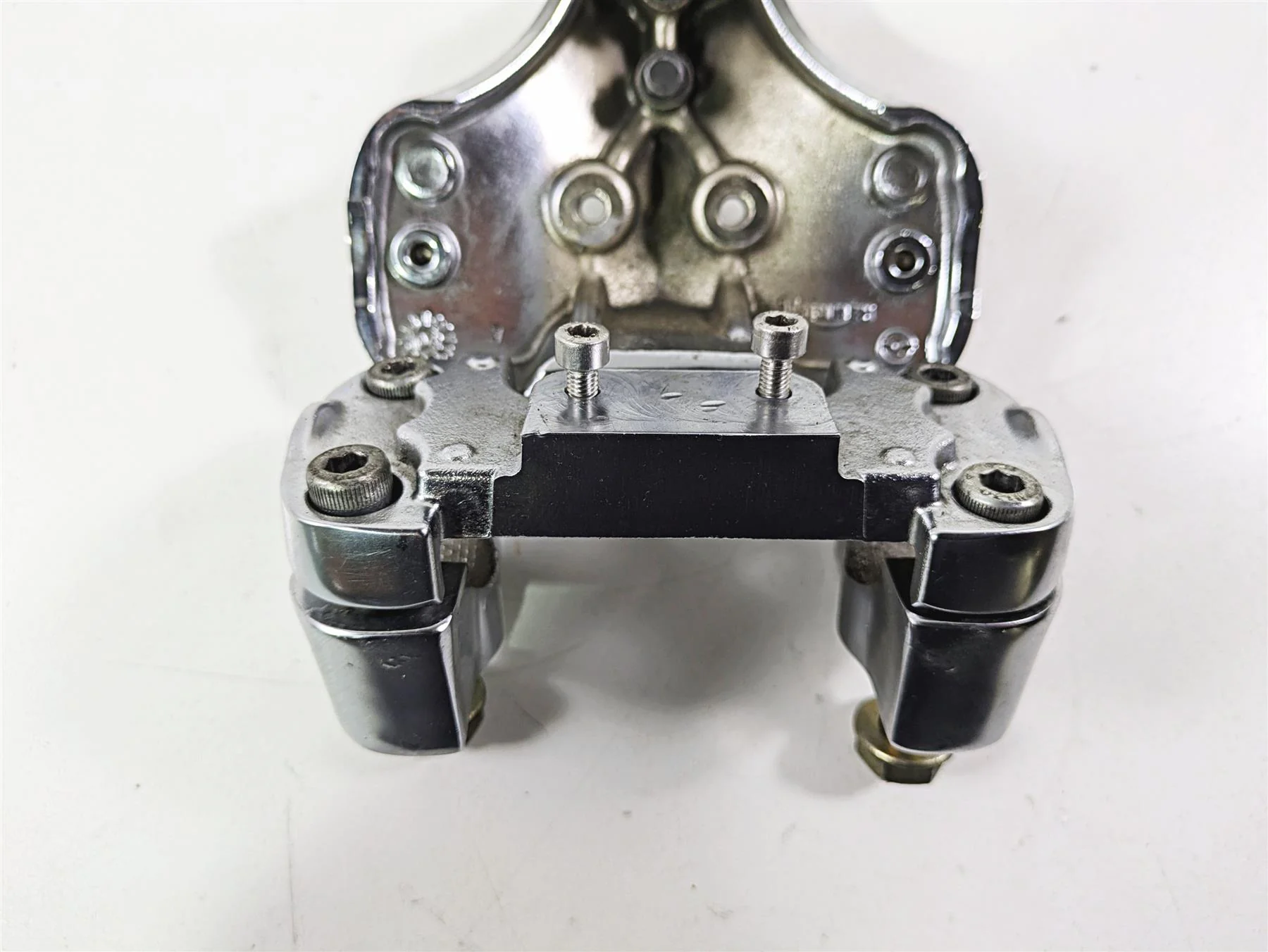 2006 Triumph Rocket 3 Handlebar Holder Riser Chrome Clamp T2045674 - Image 10