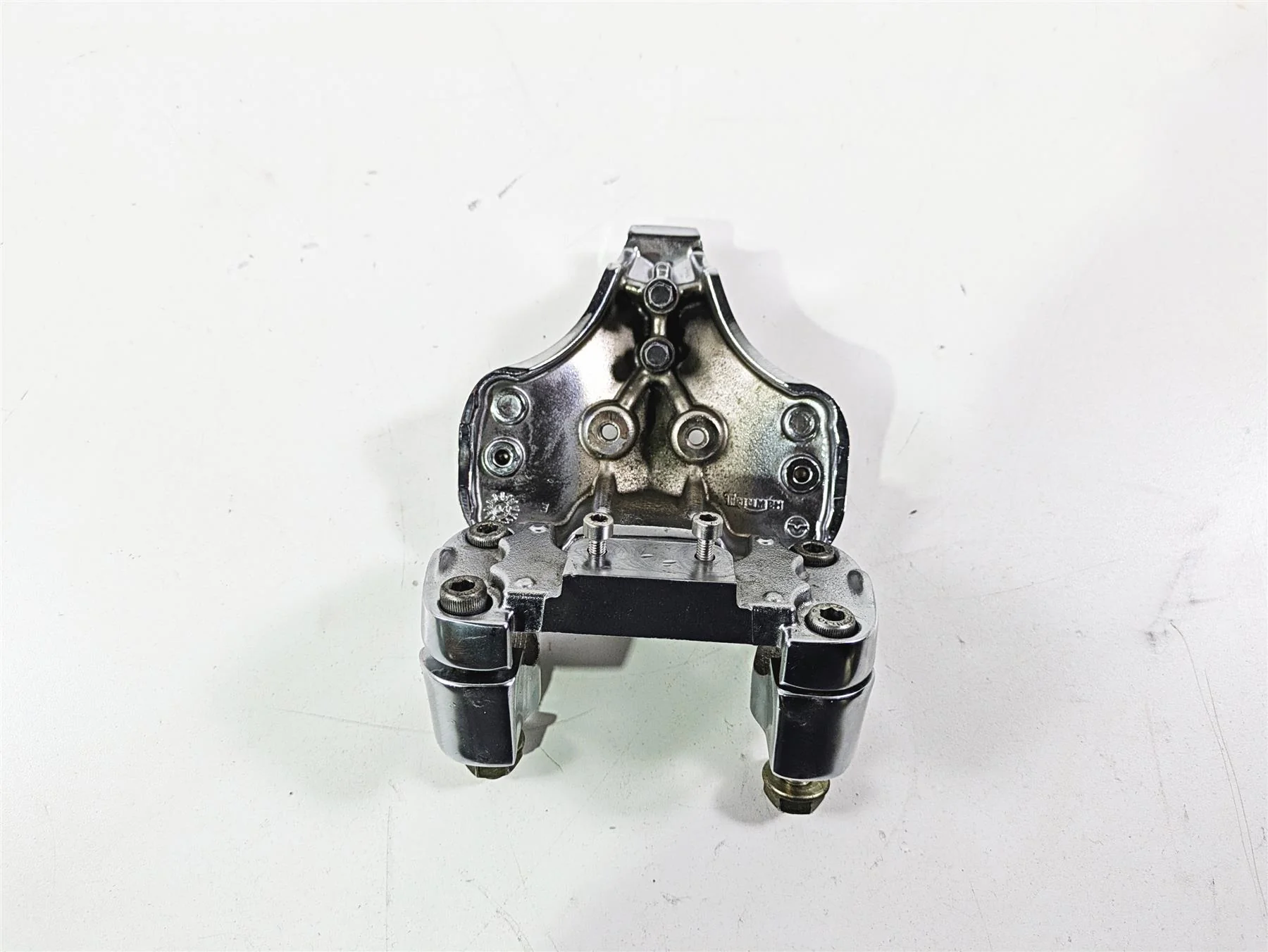 2006 Triumph Rocket 3 Handlebar Holder Riser Chrome Clamp T2045674 - Image 7