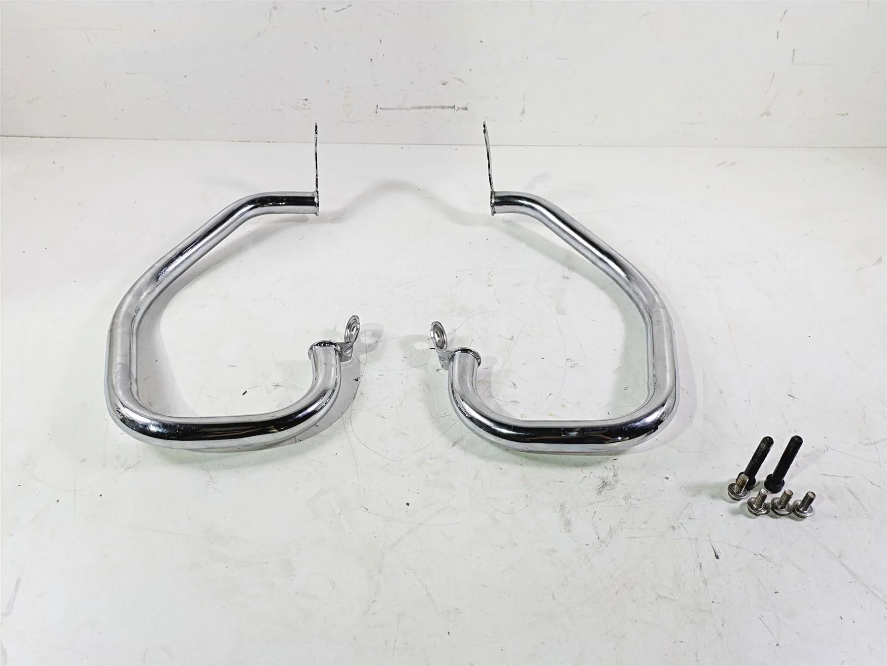 2006 Triumph Rocket 3 Left Right Chrome Crash Bar Set A9758099