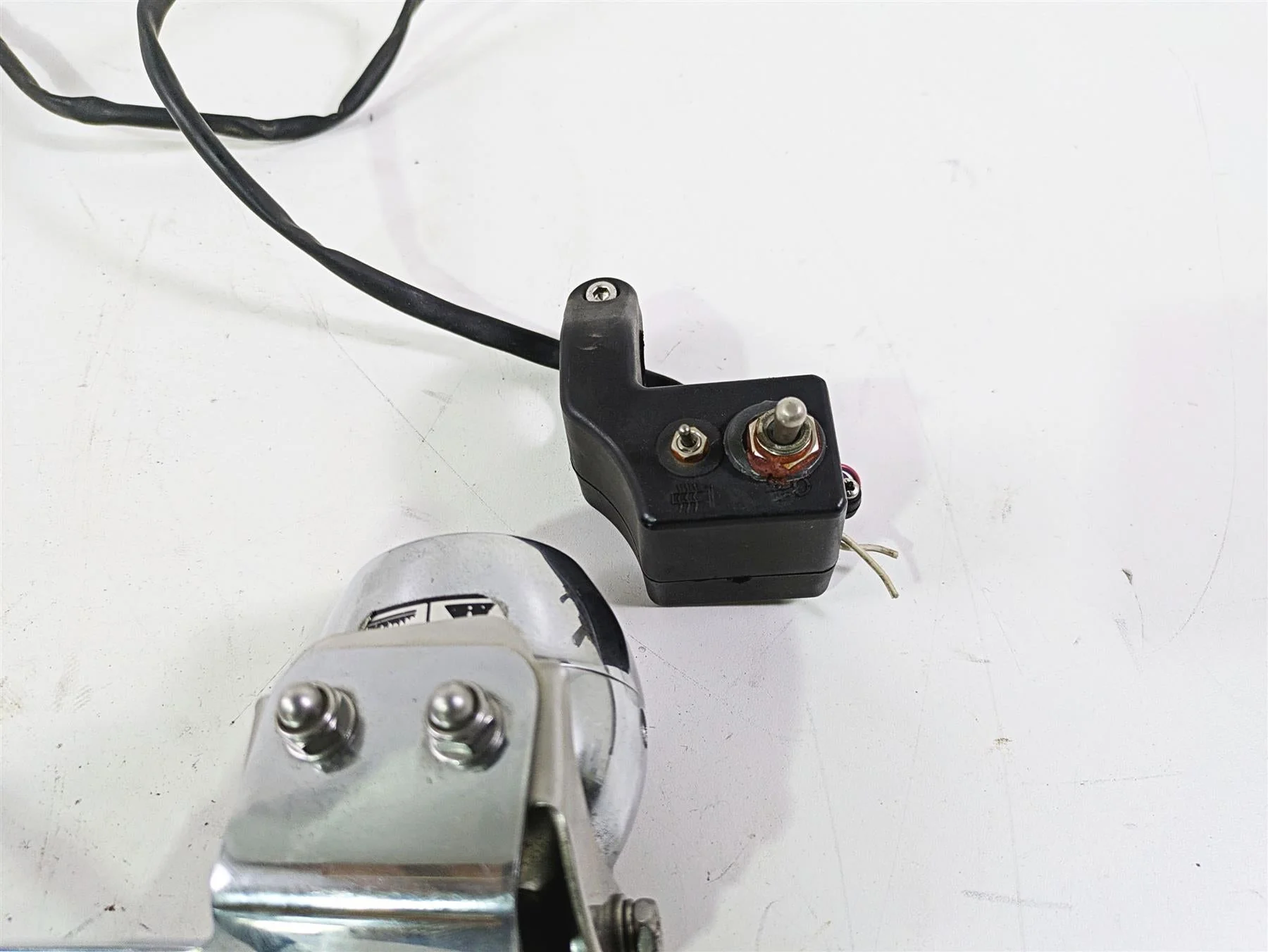 2006 Triumph Rocket 3 Oem Fog Lights Spot Light + Mounts & Switch -Read A9738110 - Image 9