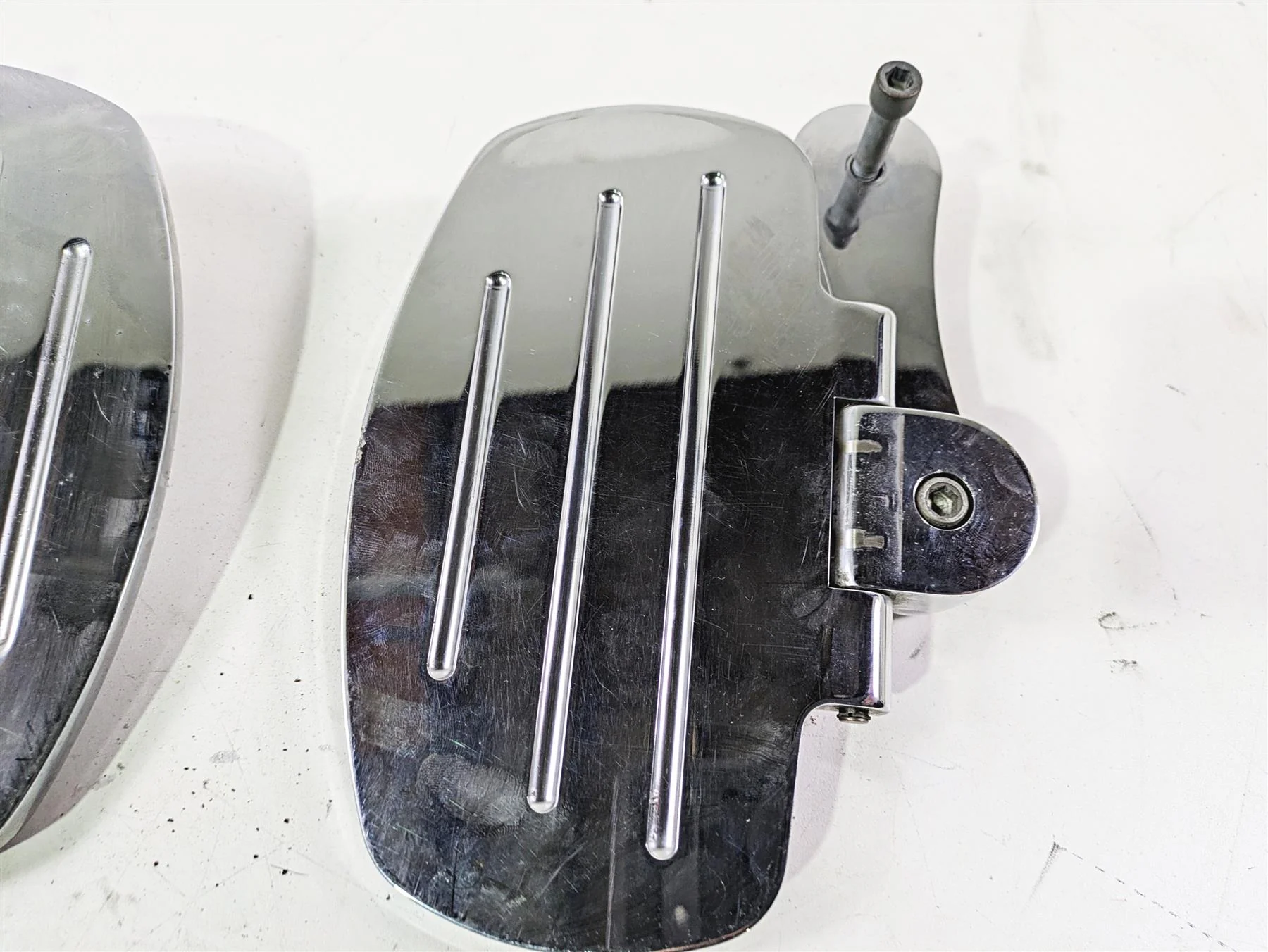 2006 Triumph Rocket 3 Pillion Rivco Passenger Floorboards & Extensions TR3005 - Image 8