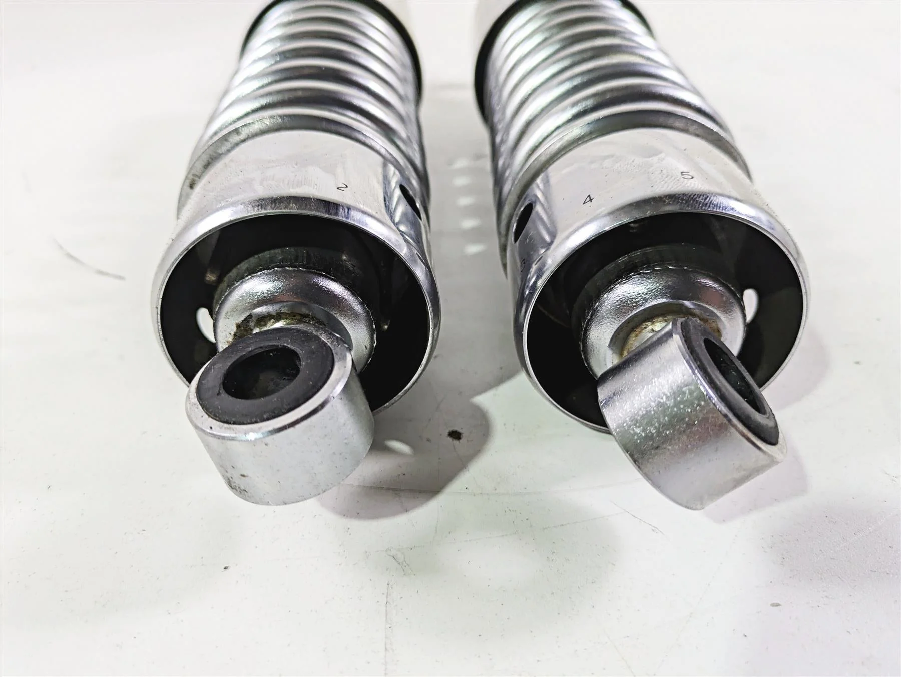 2006 Triumph Rocket 3 Rear Chrome Shock Damper Set T2055401 - Image 6