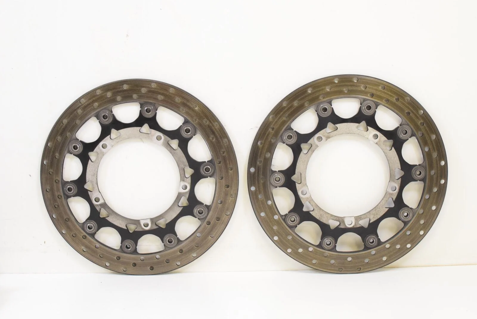 2006 Yamaha YZFR1 YZF R1 Front Brake Disc Rotor SET 5VY-2581T - Image 6