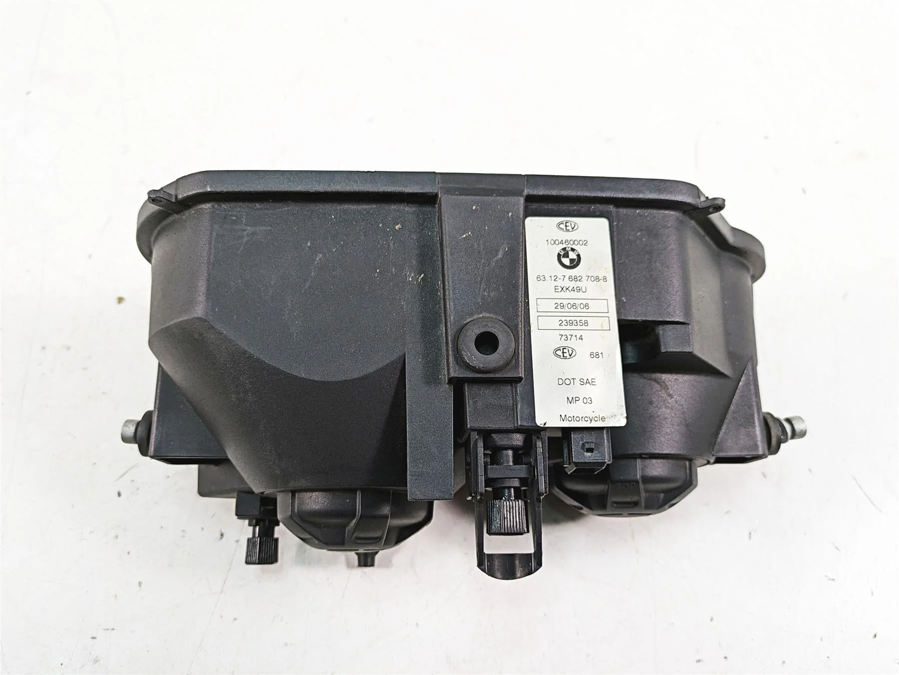 2007 BMW R1200GS K255 Adv Headlight Head Light Lamp - No Lens - Read 63128527540 - Image 7