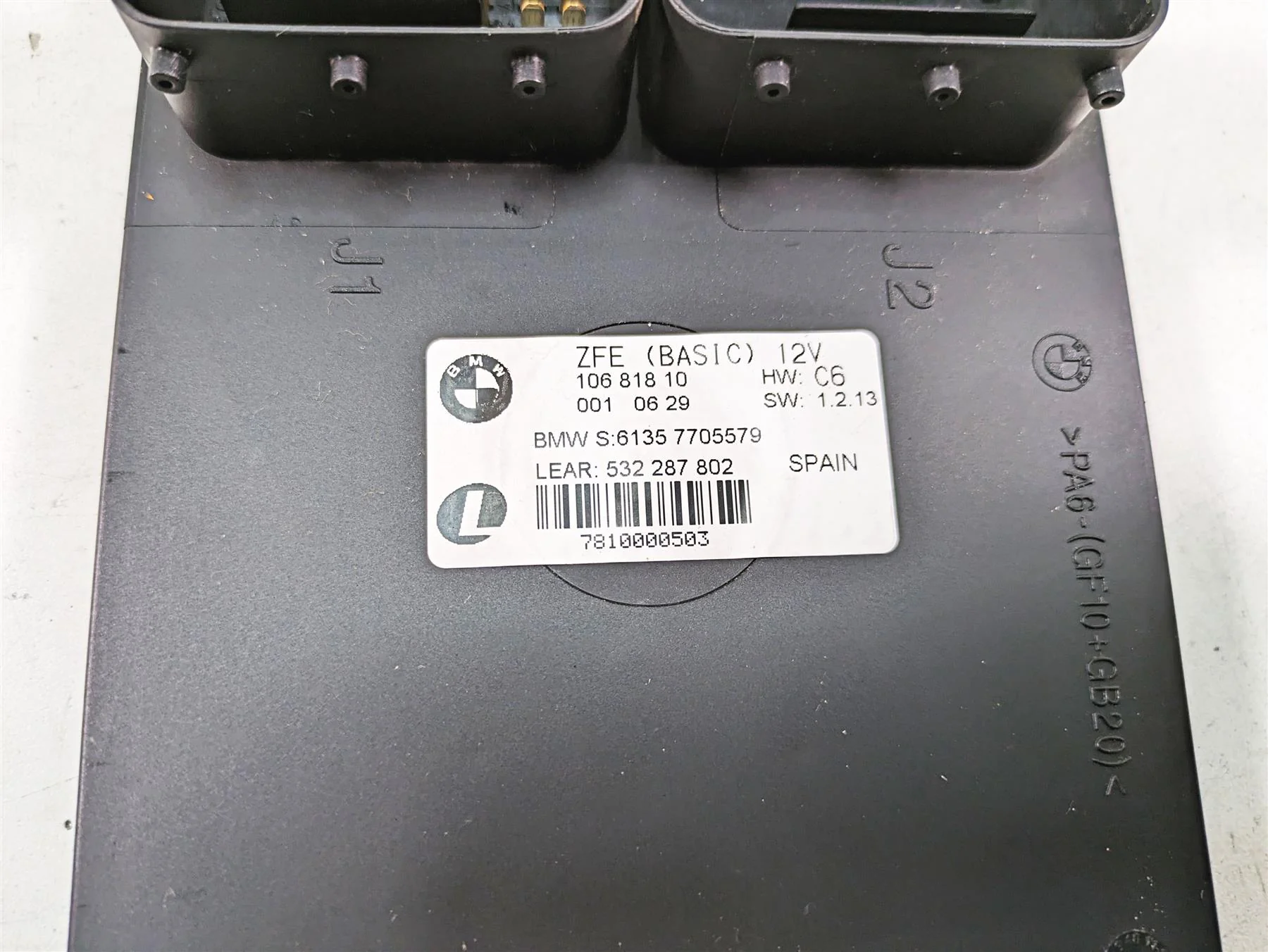 2007 BMW R1200GS K255 Adv ZFE Basic Central Chassis Electronics 61357705579 - Image 2