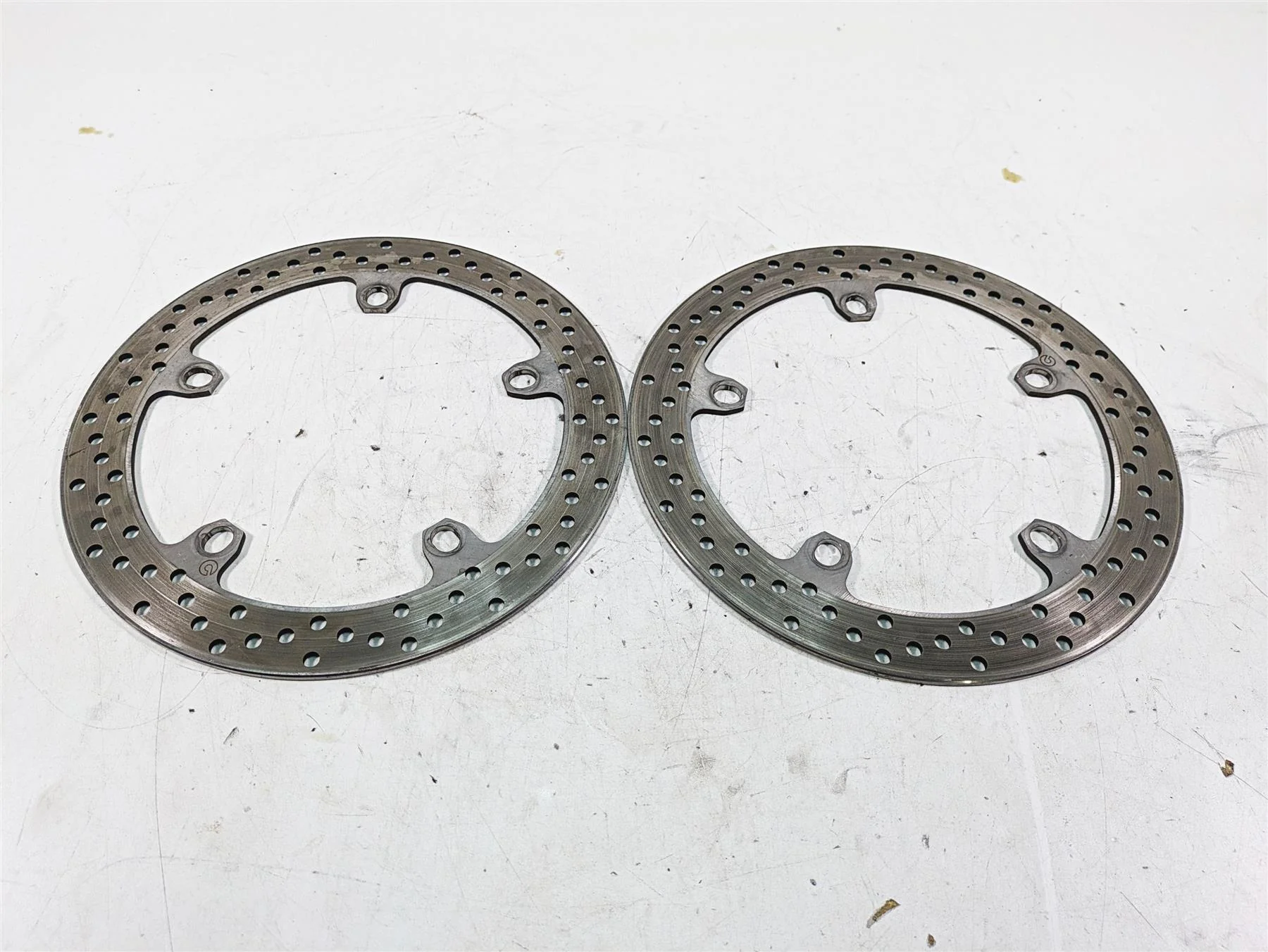 2007 BMW R1200RT K26 Brembo Front Brake Rotor Disc Set D=320mm 34117713156 - Image 4