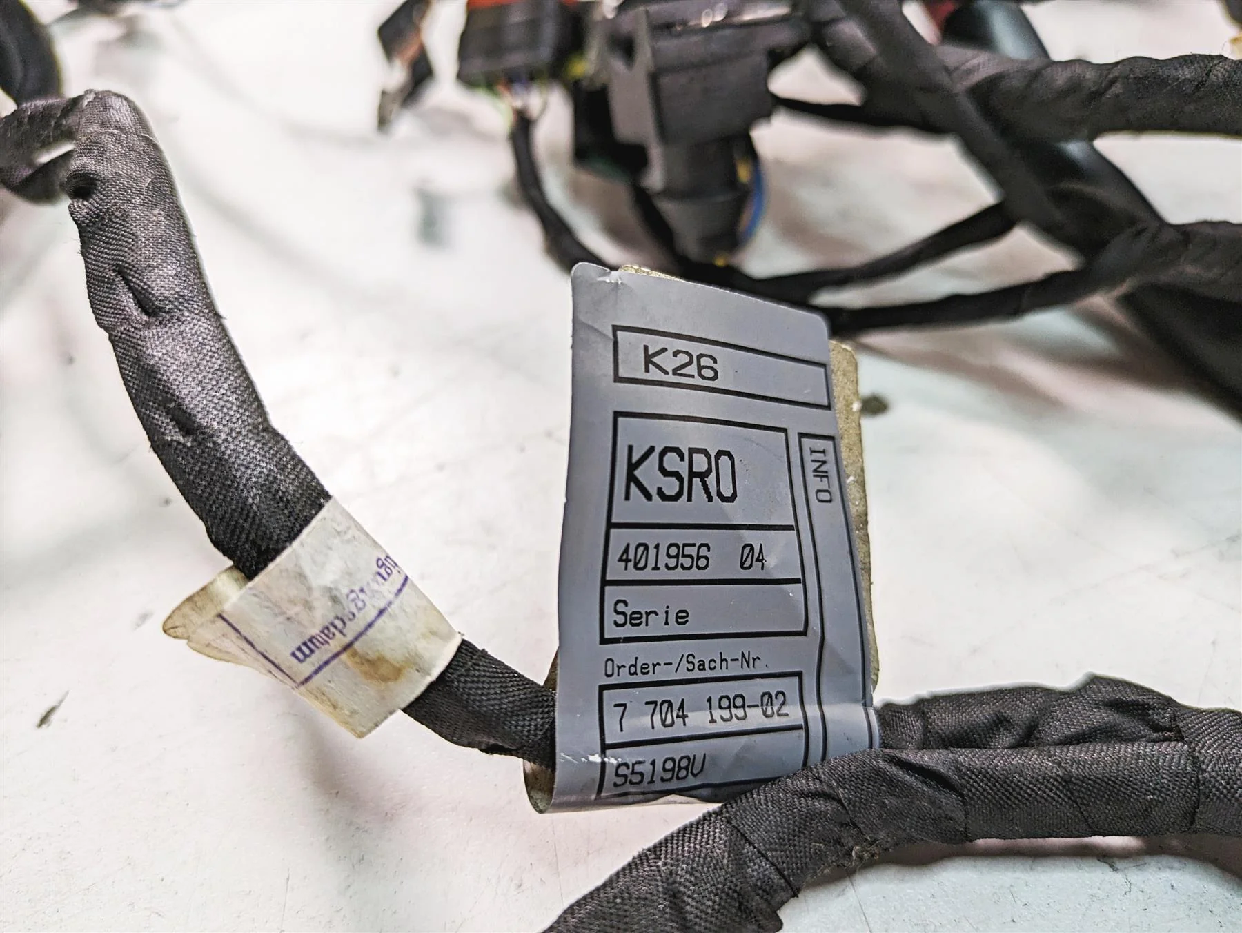 2007 BMW R1200RT K26 Main & Engine Wiring Harness -Read 61117704199 - Image 10