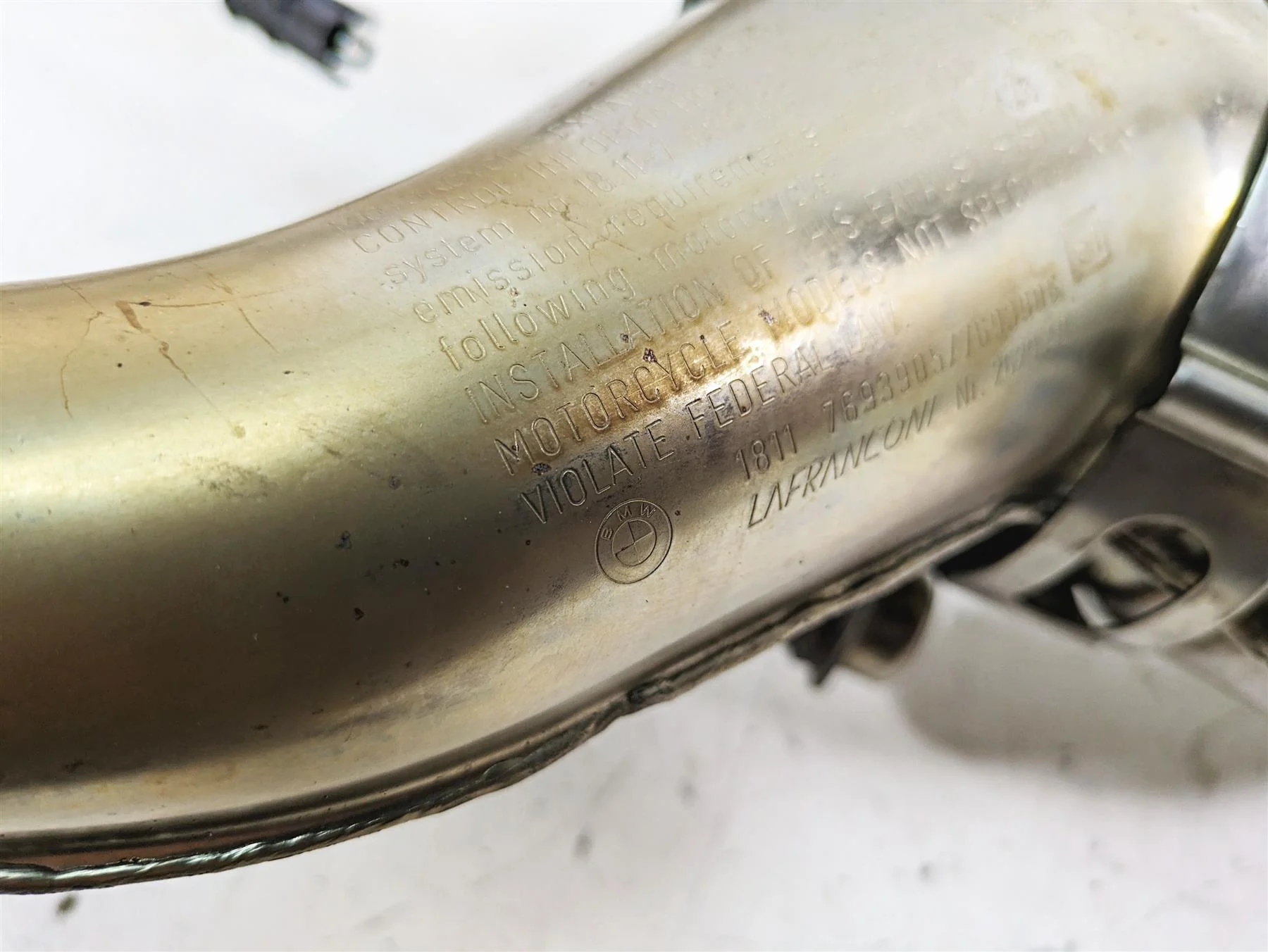 2007 BMW R1200RT K26 Oem Lafranconi Exhaust Pipe Header Manifold 18117693905 - Image 11