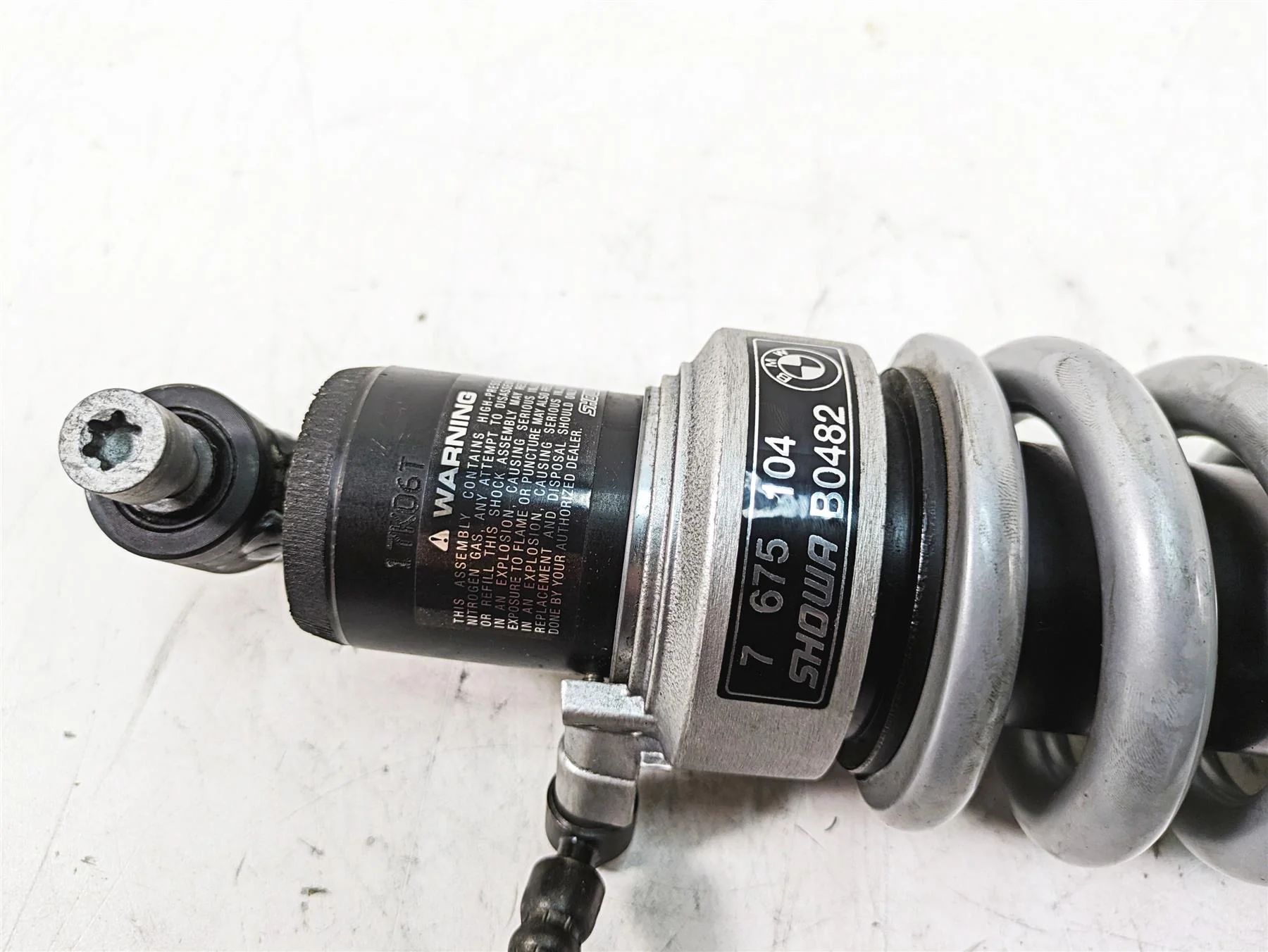 2007 BMW R1200RT K26 Straight Showa Rear Adjustable Shock Damper 33537675104 - Image 10