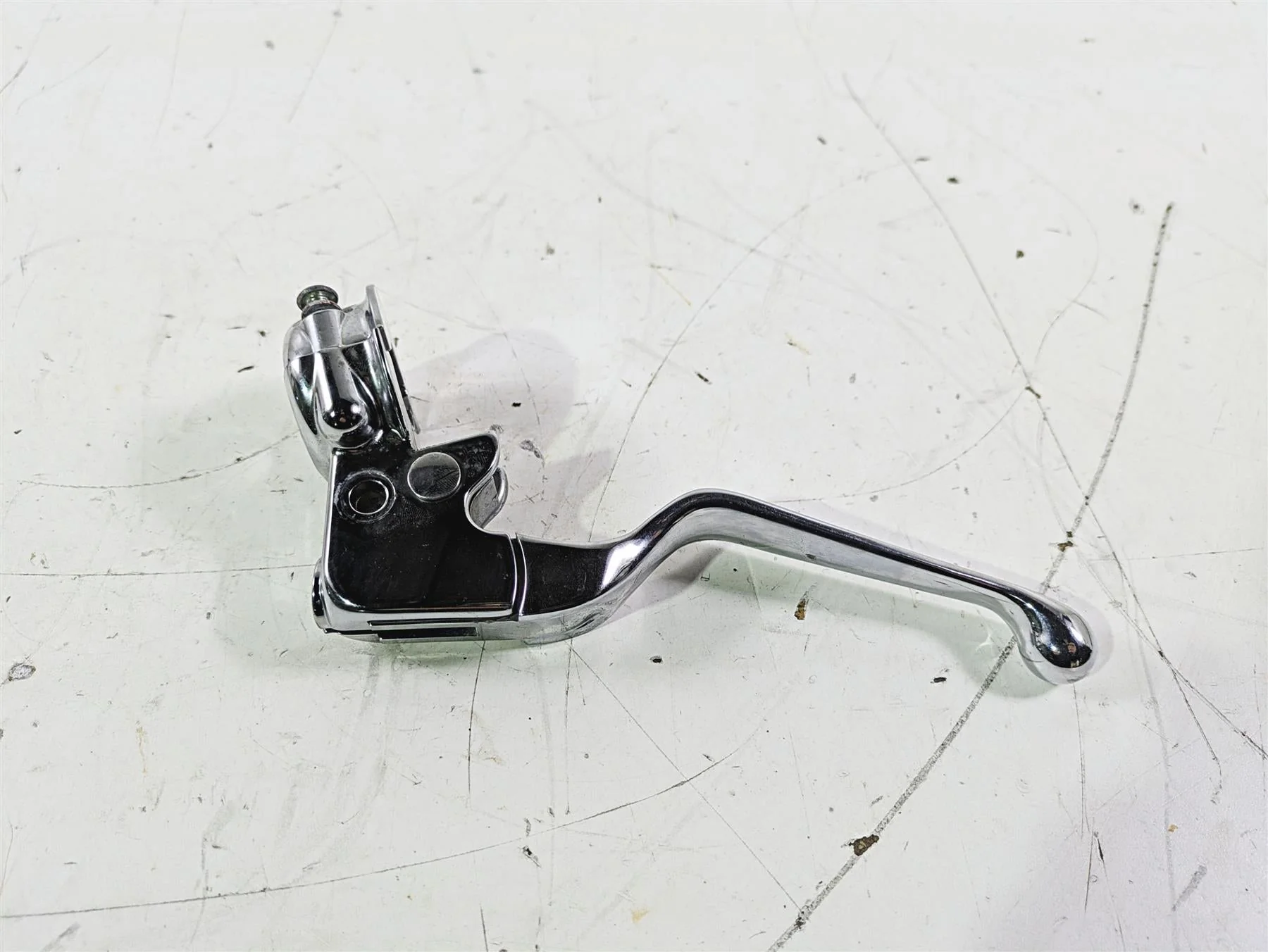 2007 Harley FXDWG Dyna Wide Glide Chrome Clutch Perch & Lever 38608-96 - Image 3