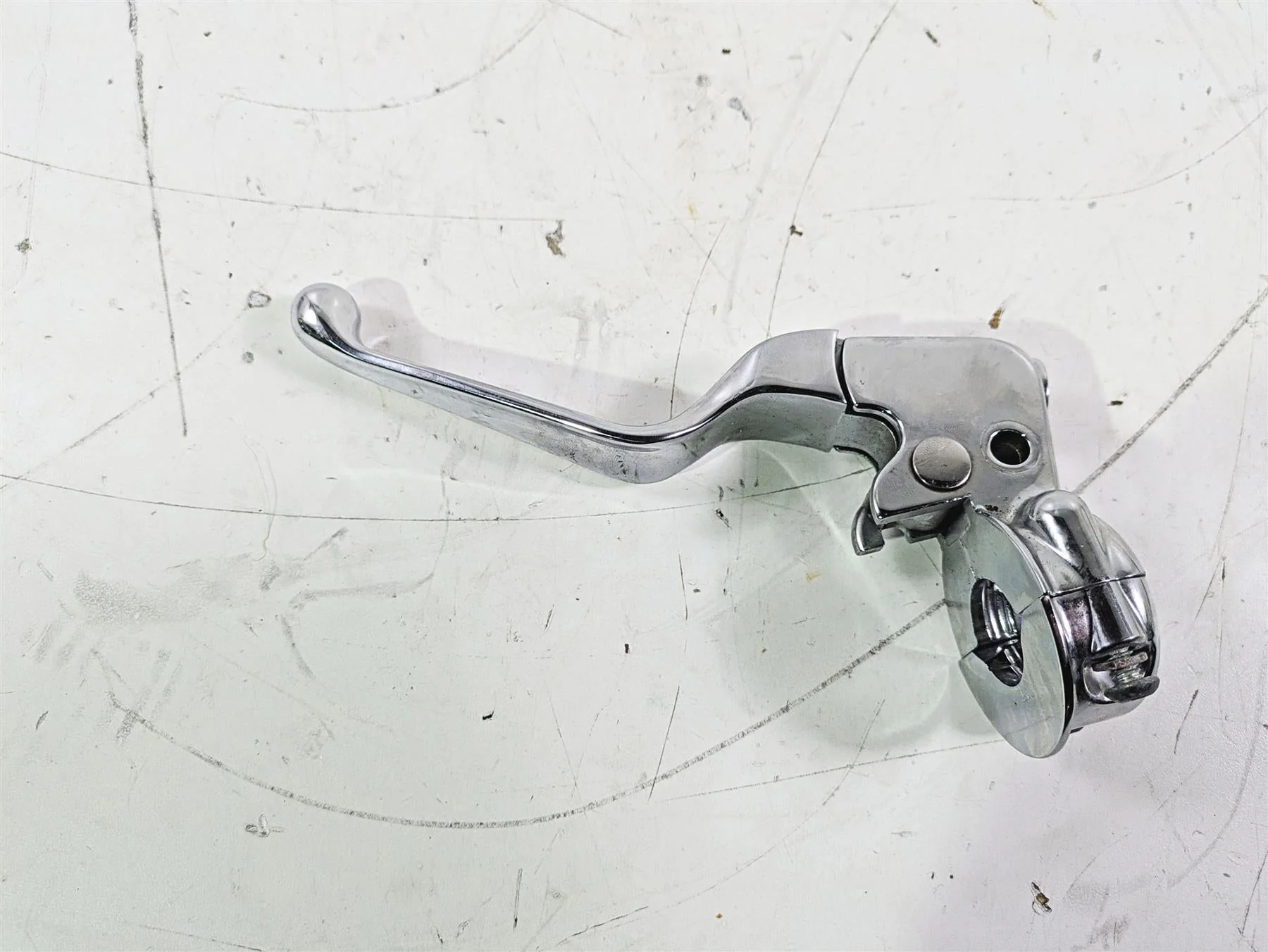 2007 Harley FXDWG Dyna Wide Glide Chrome Clutch Perch & Lever 38608-96 - Image 5