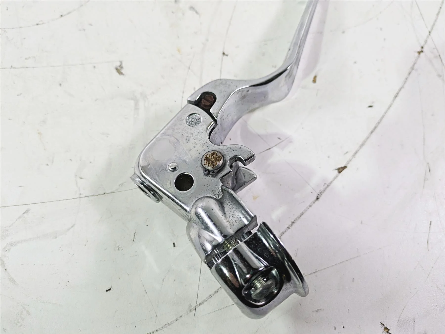2007 Harley FXDWG Dyna Wide Glide Chrome Clutch Perch & Lever 38608-96 - Image 9