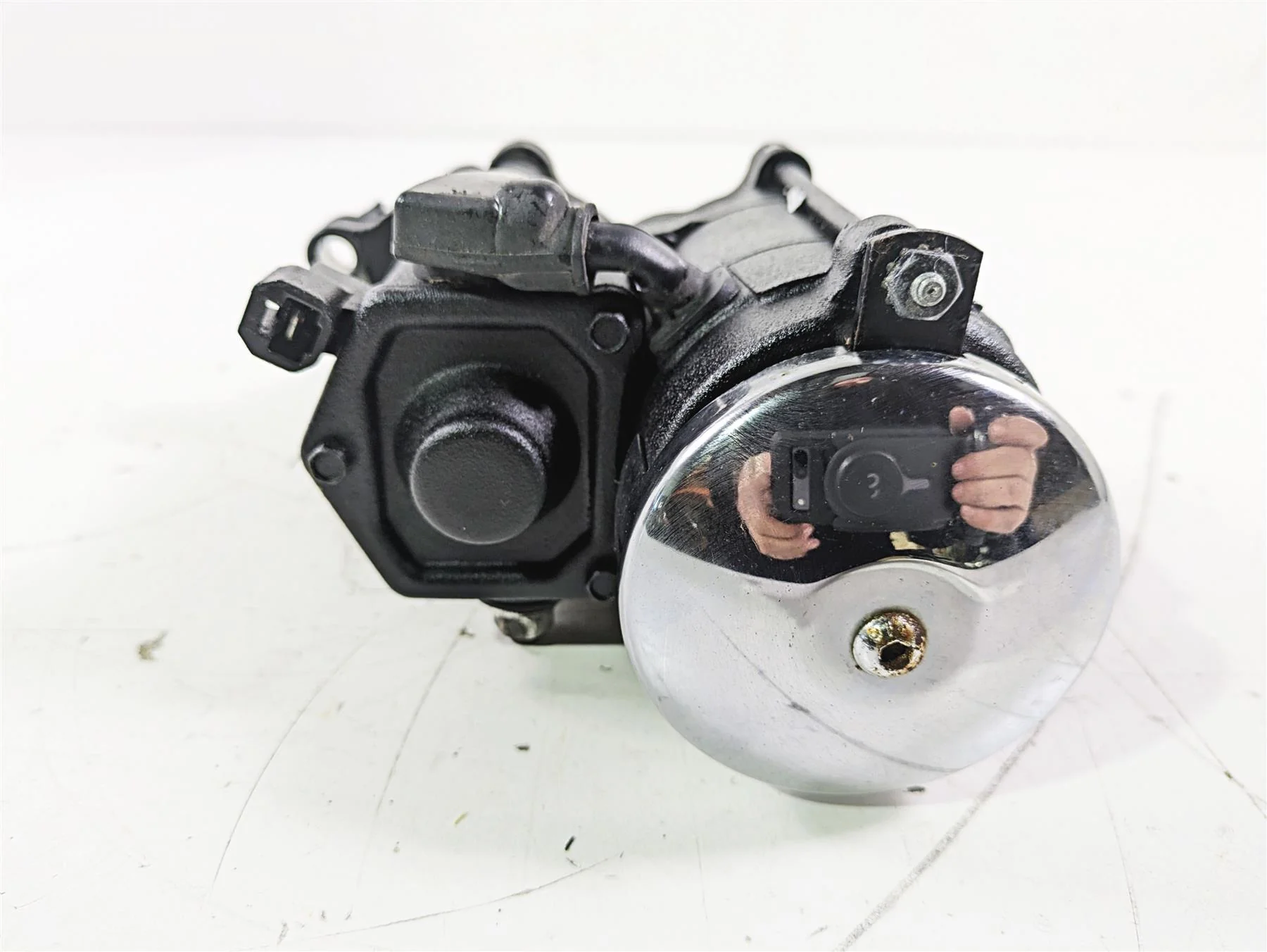 2007 Harley FXDWG Dyna Wide Glide Engine Starter Motor + Cover 31618-06A - Image 10
