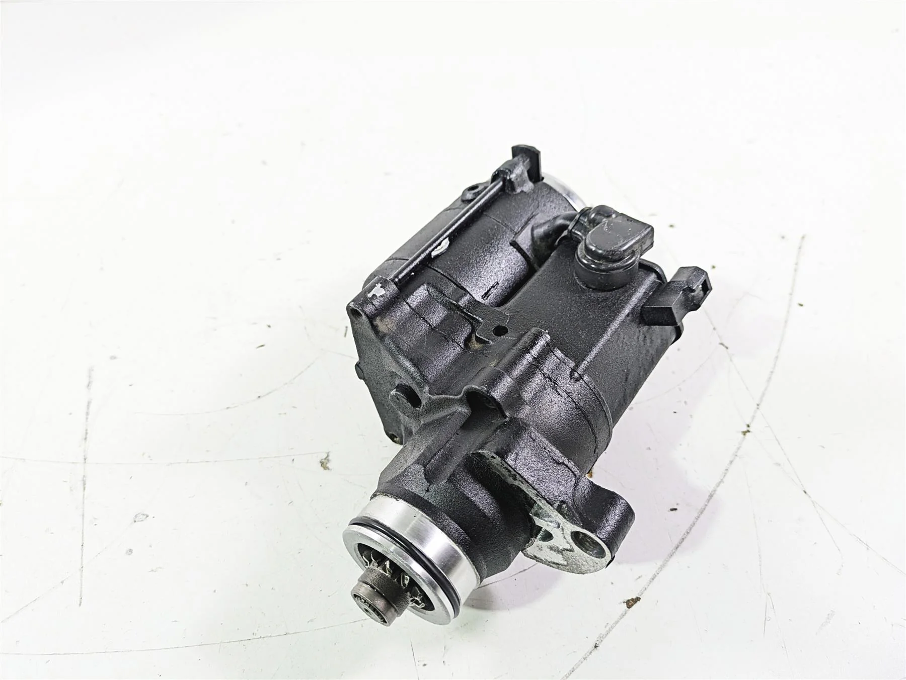 2007 Harley FXDWG Dyna Wide Glide Engine Starter Motor + Cover 31618-06A - Image 11