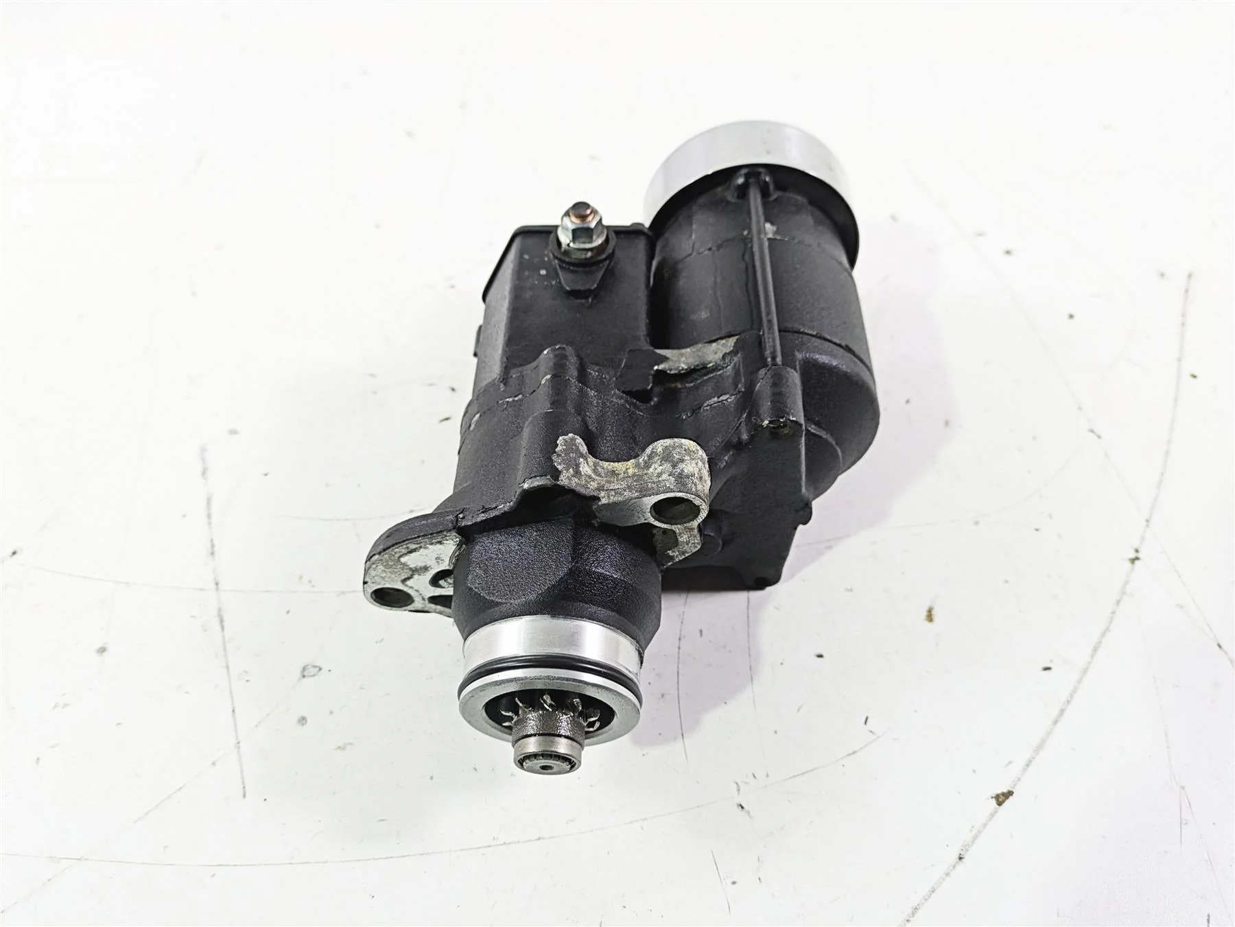 2007 Harley FXDWG Dyna Wide Glide Engine Starter Motor + Cover 31618-06A - Image 2