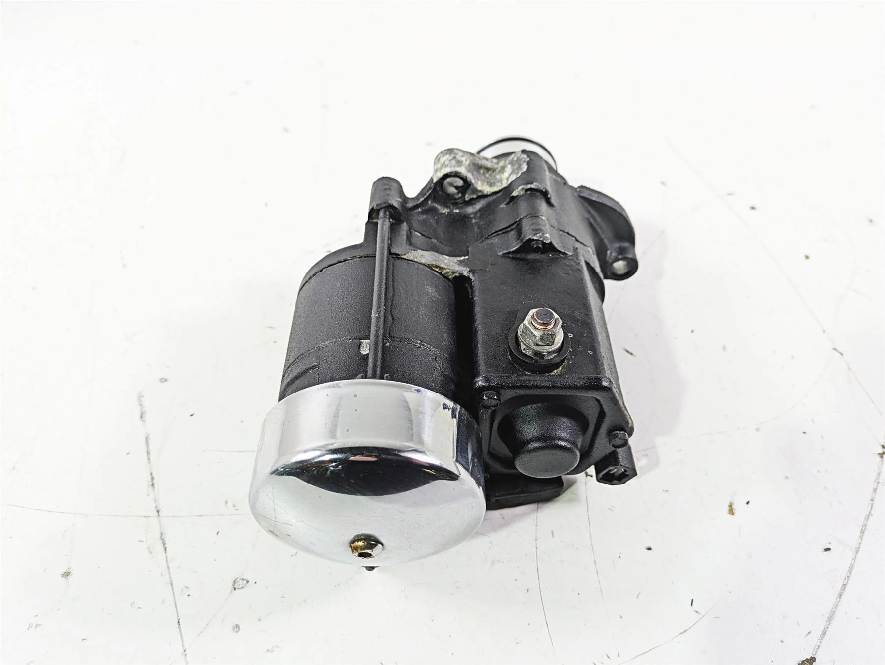 2007 Harley FXDWG Dyna Wide Glide Engine Starter Motor + Cover 31618-06A - Image 4