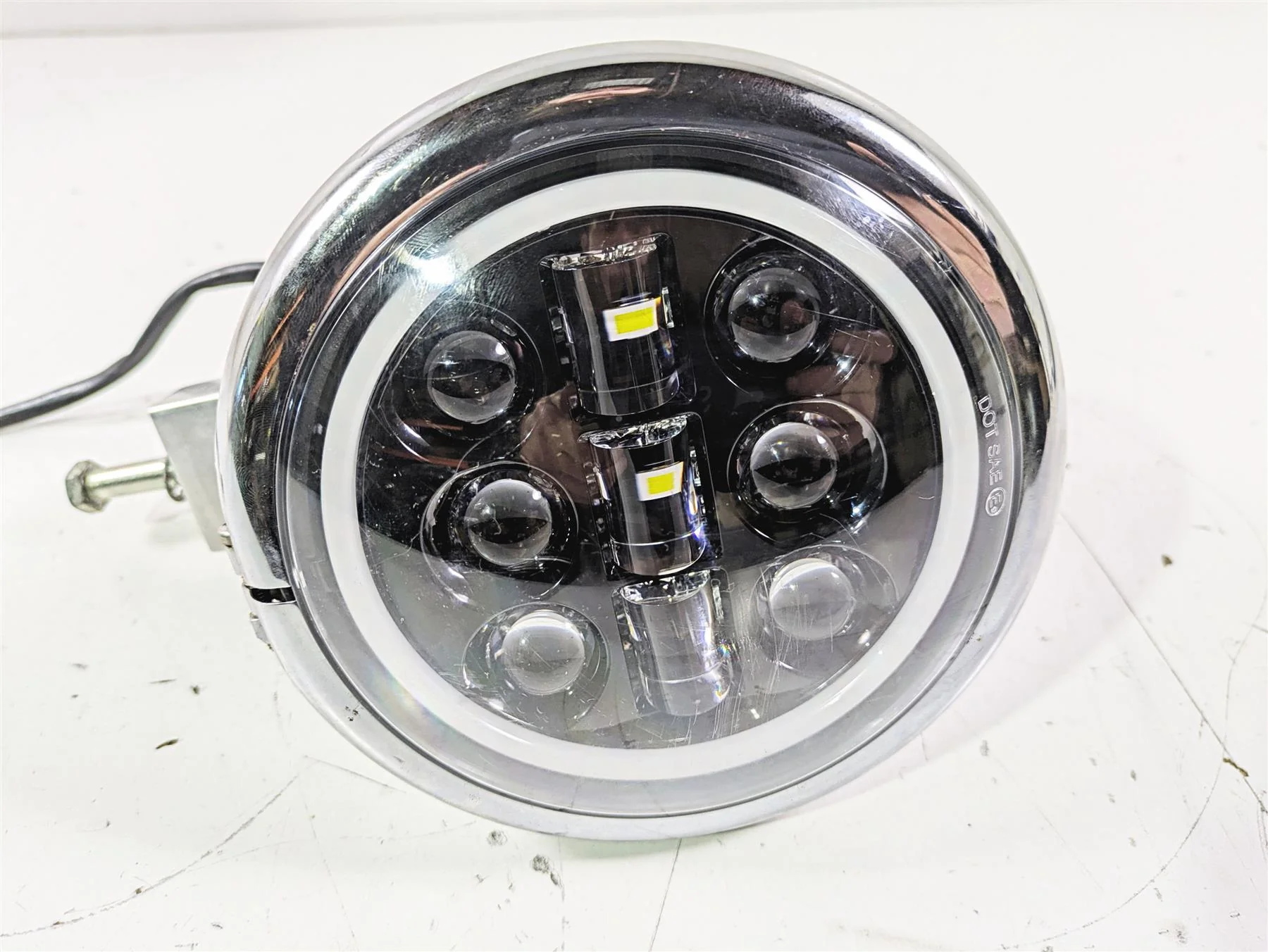 2007 Harley FXDWG Dyna Wide Glide Led Headlight Head Light 5-3/4" 69691-06B - Image 6