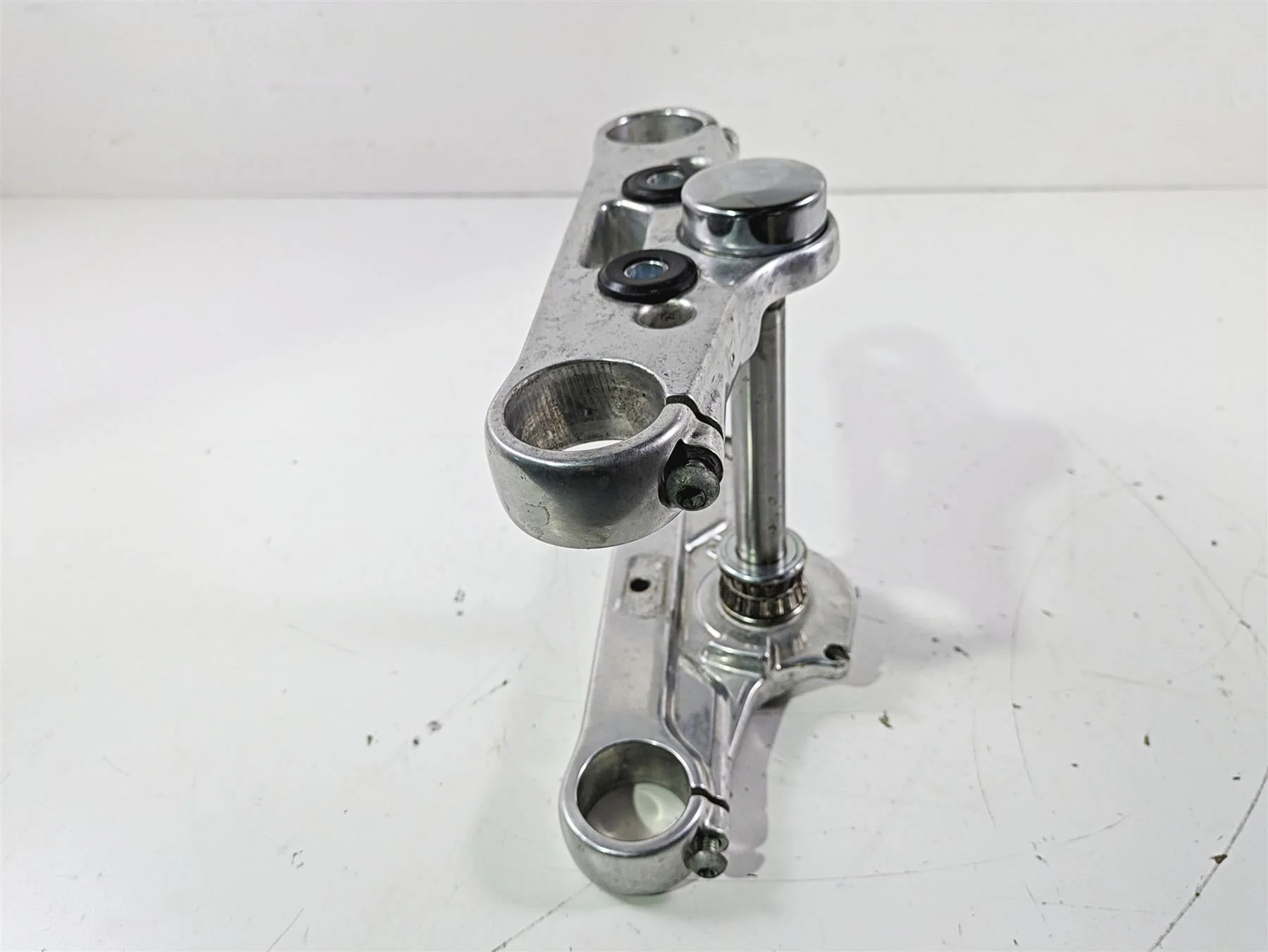 2007 Harley FXDWG Dyna Wide Glide Lower & Upper Triple Tree 49mm Set 46317-07 - Image 4