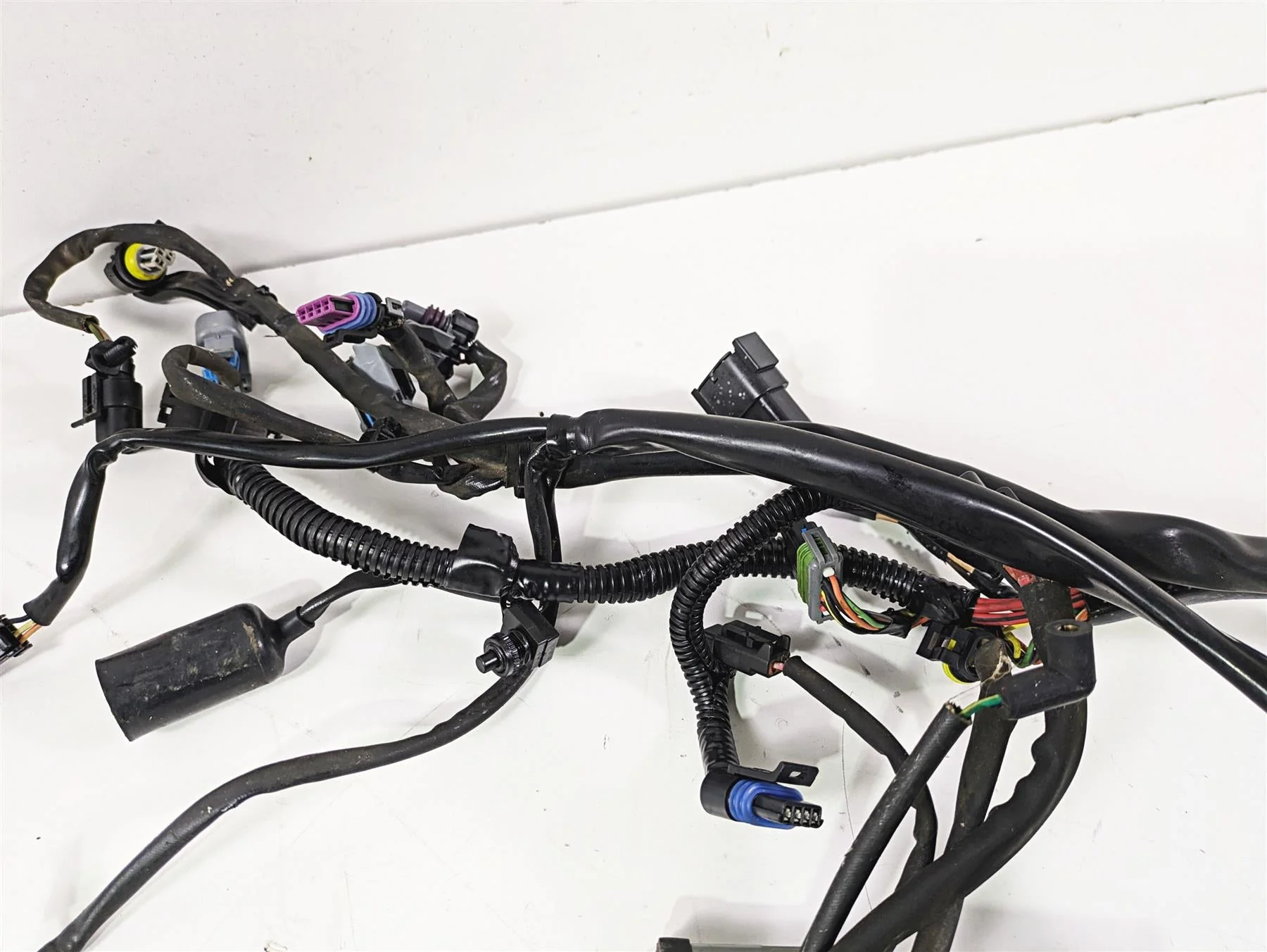 2007 Harley FXDWG Dyna Wide Glide Main Wiring Harness Loom - No Cut 69603-07 - Image 4