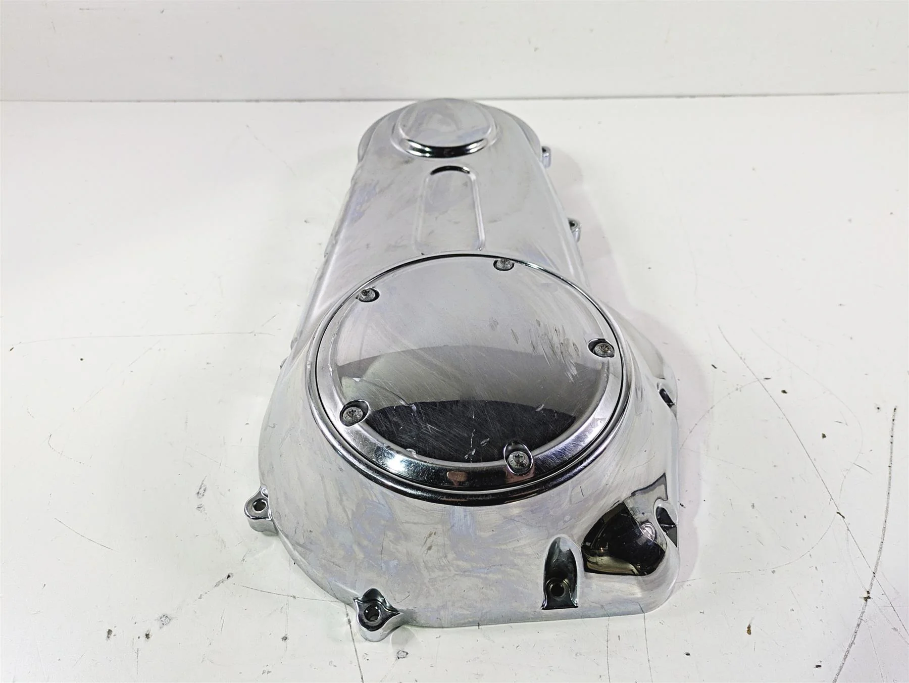 2007 Harley FXDWG Dyna Wide Glide Outer Primary Drive Clutch Cover 60784-06 - Image 2