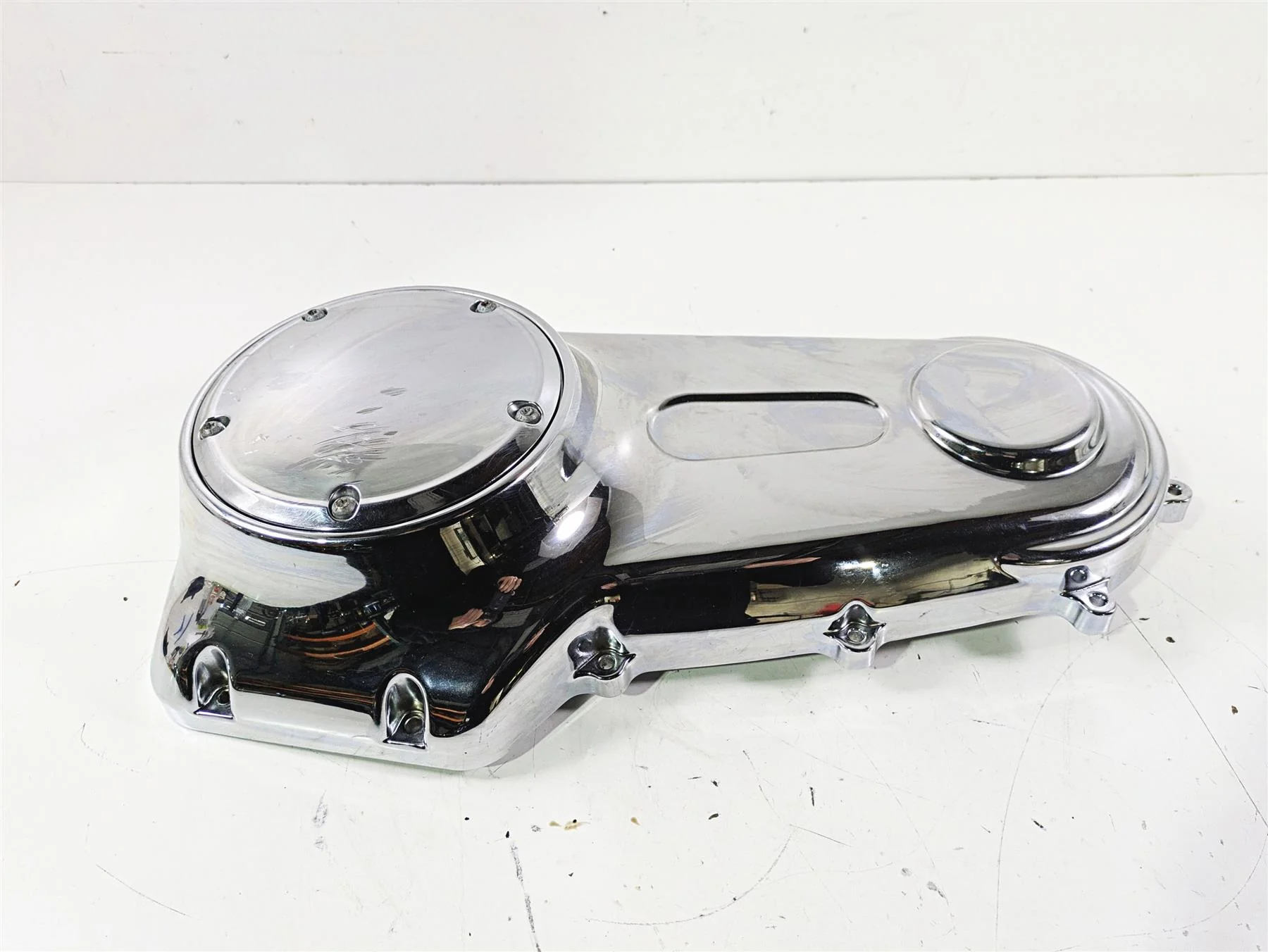 2007 Harley FXDWG Dyna Wide Glide Outer Primary Drive Clutch Cover 60784-06 - Image 3
