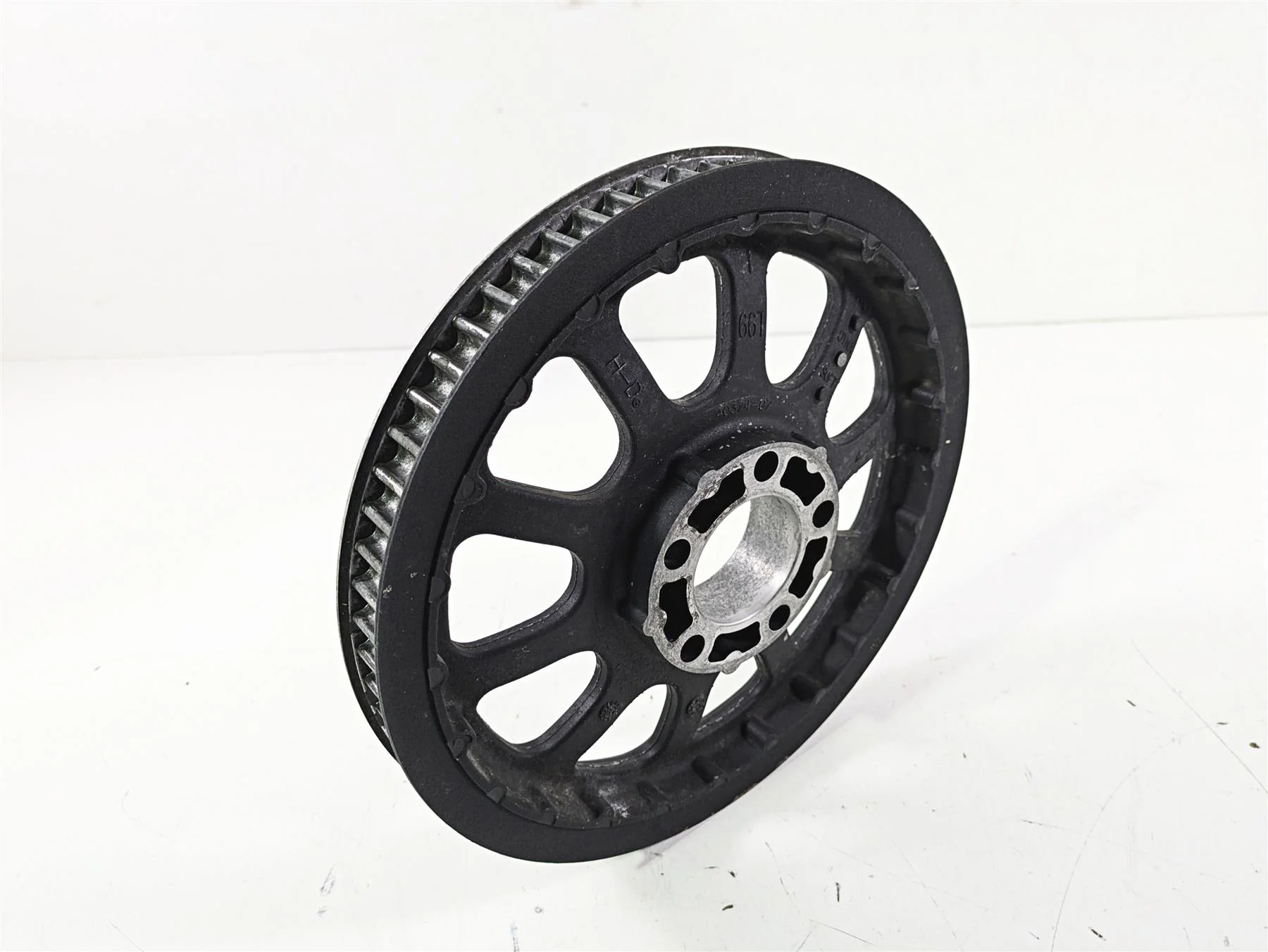 2007 Harley FXDWG Dyna Wide Glide Rear Drive Belt Pulley 66T 1" 40374-07 - Image 12