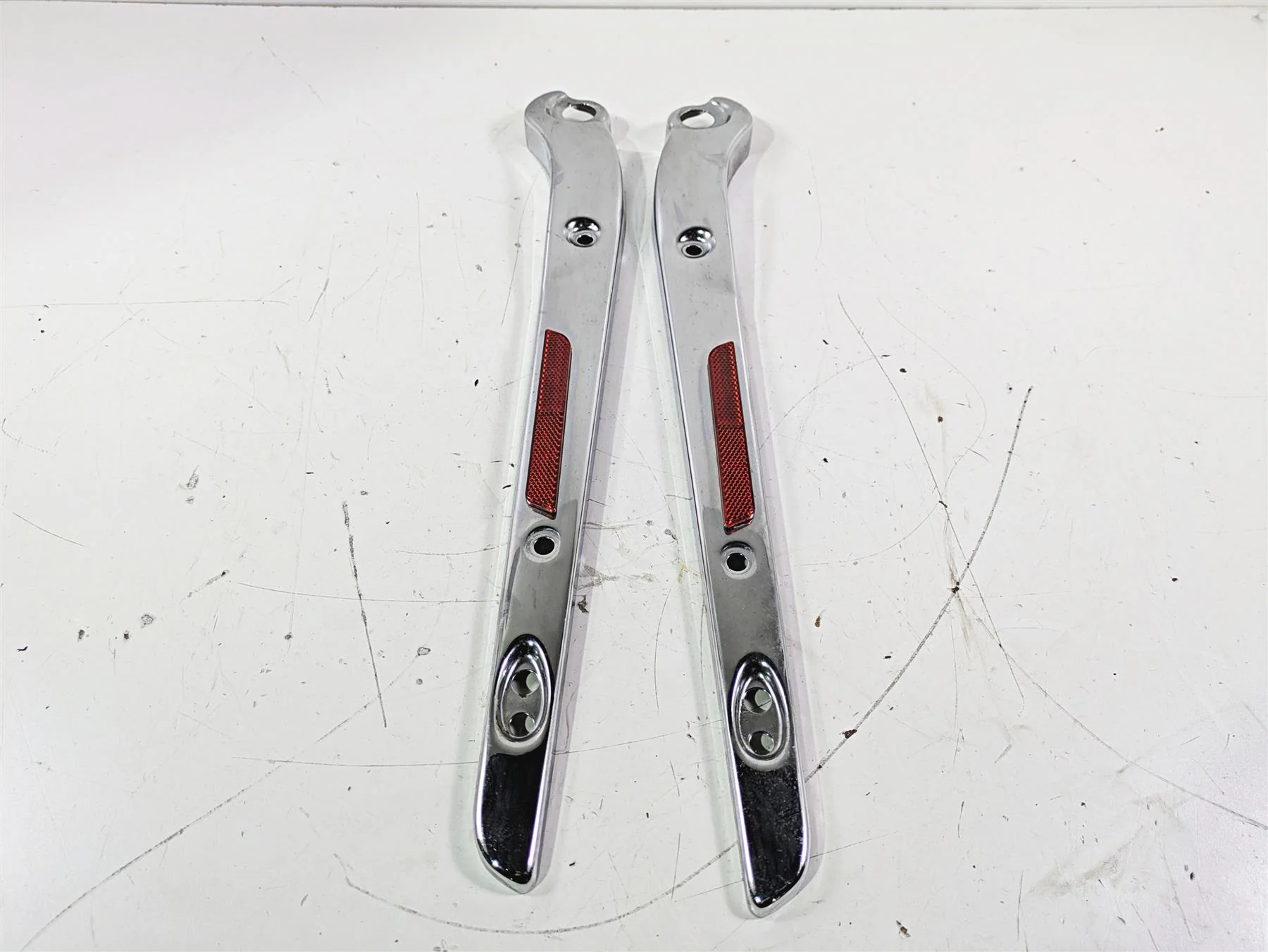 2007 Harley FXDWG Dyna Wide Glide Rear Fender Chrome Struts Braces 59893-06 - Image 12