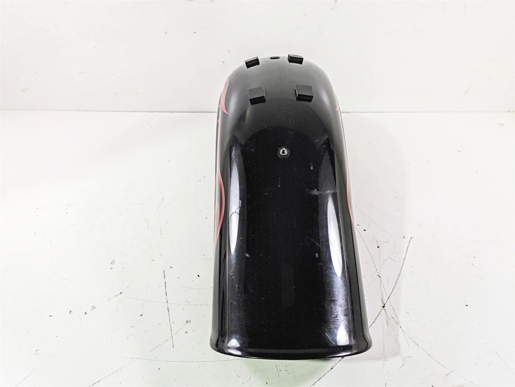 2007 Harley FXDWG Dyna Wide Glide Rear Fender Red Flames 59925-06 - Image 4
